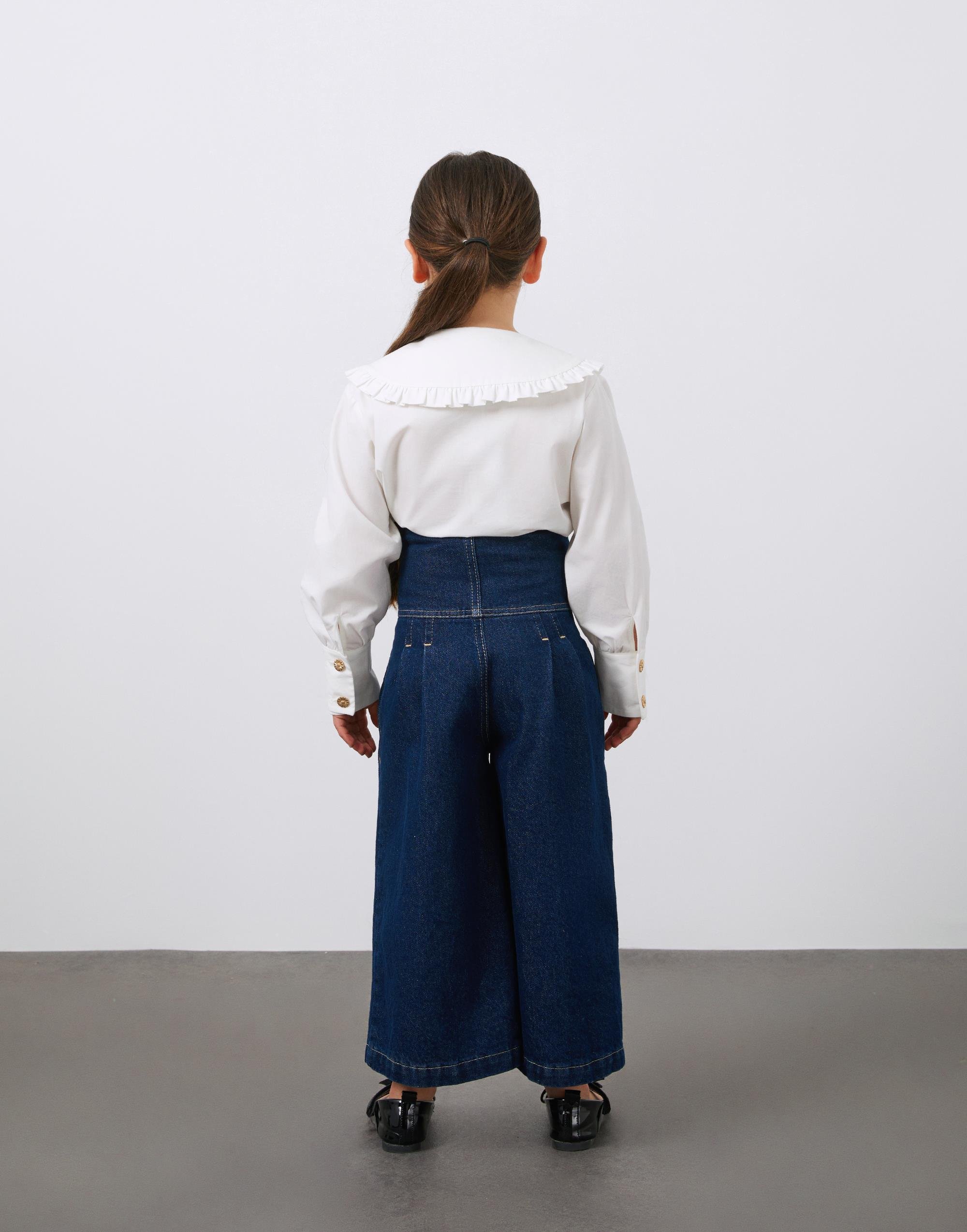 Korsaj Detaylı Kız Çocuk Jean Pantolon - junior, designer dresses, bachelorette, party dresses and graduation dresses.