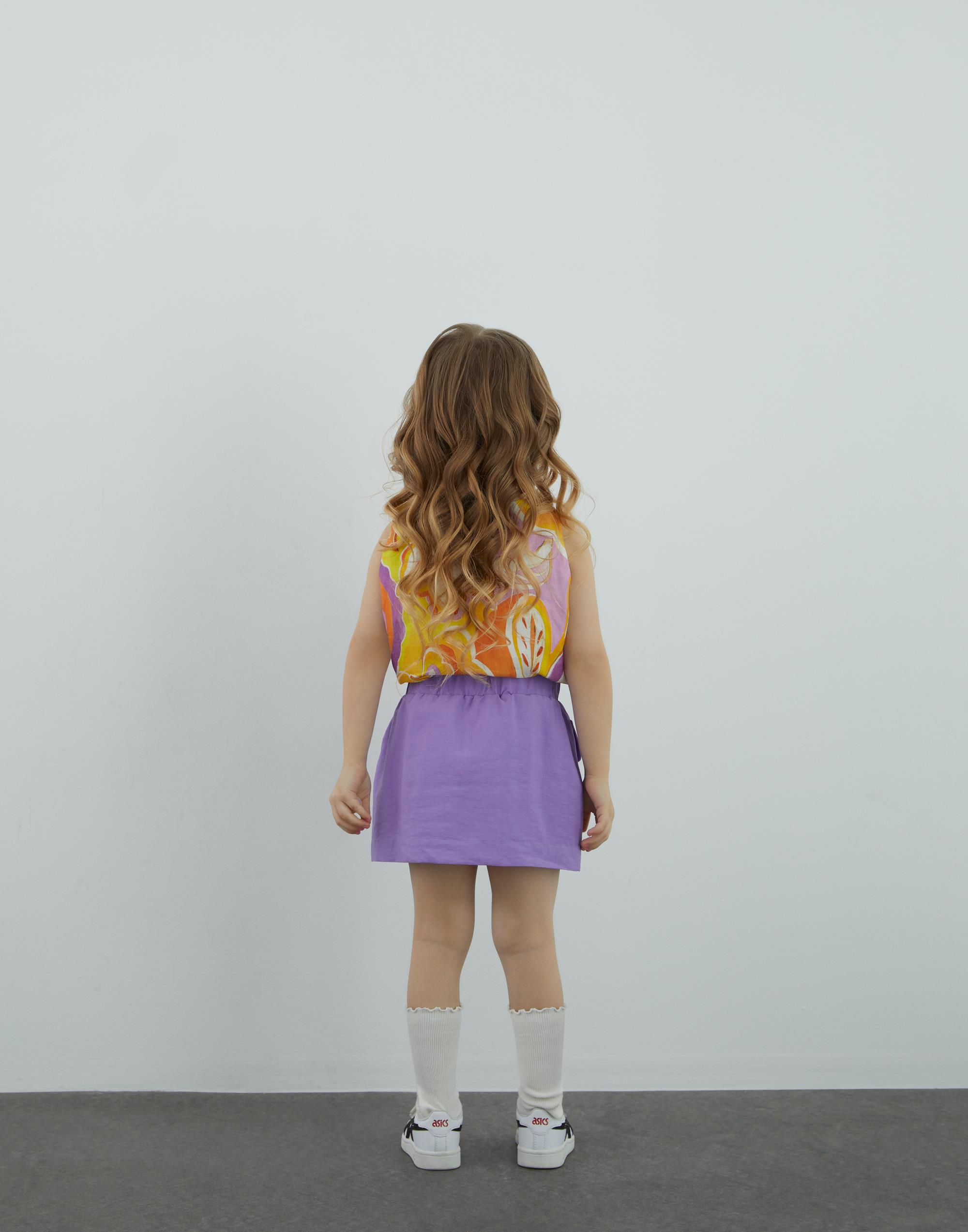 Körüklü Cep Detaylı Mor Mini Etek - junior, designer dresses, bachelorette, party dresses and graduation dresses.