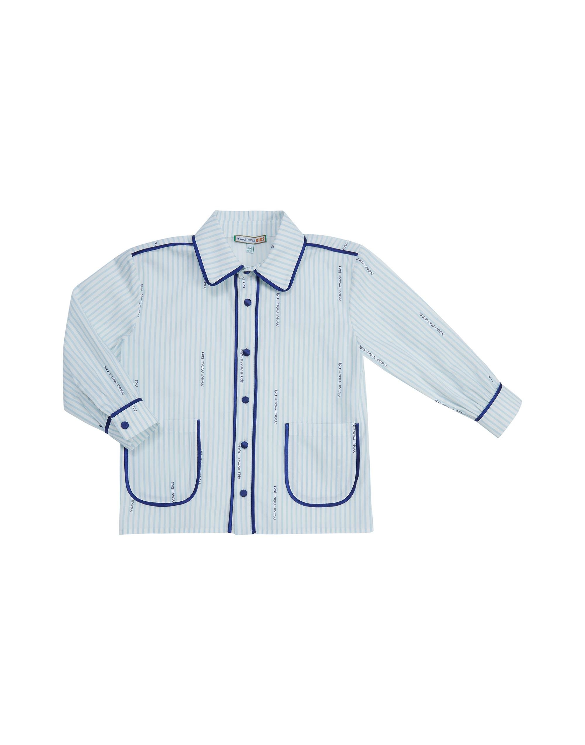 LACİVERT BİYELİ DESENLİ ÖNDEN CEPLİ PİJAMA ÜSTÜ - junior, designer dresses, bachelorette, party dresses and graduation dresses.