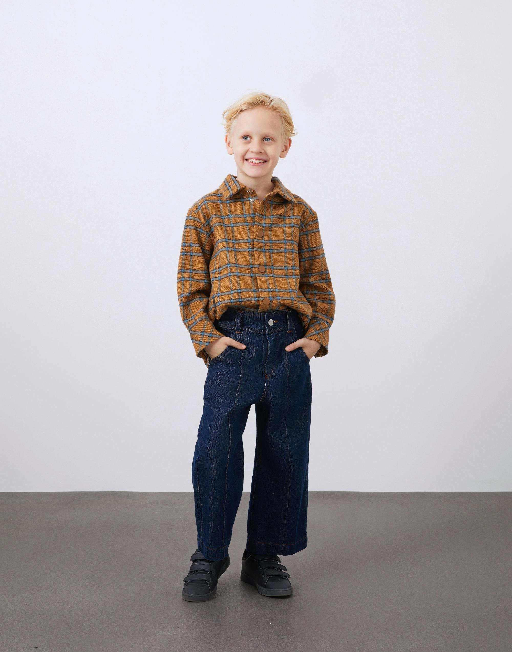 Mavi Bol Paça Erkek Çocuk Jean Pantolon - junior, designer dresses, bachelorette, party dresses and graduation dresses.