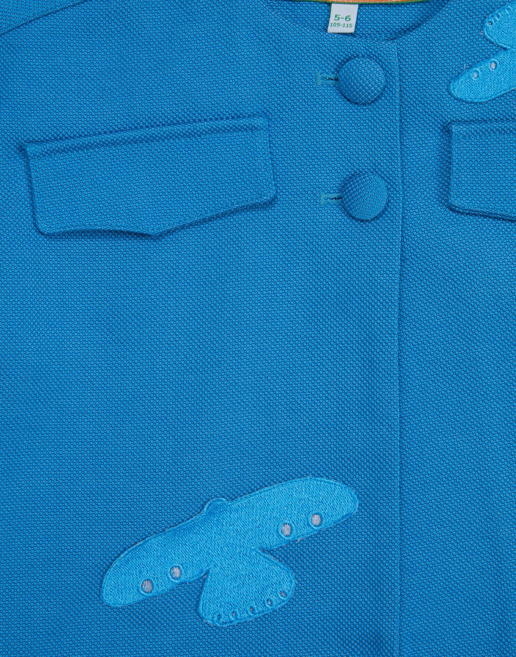 Mavi Kuş Nakışlı Mavi Ceket - junior, designer dresses, bachelorette, party dresses and graduation dresses.