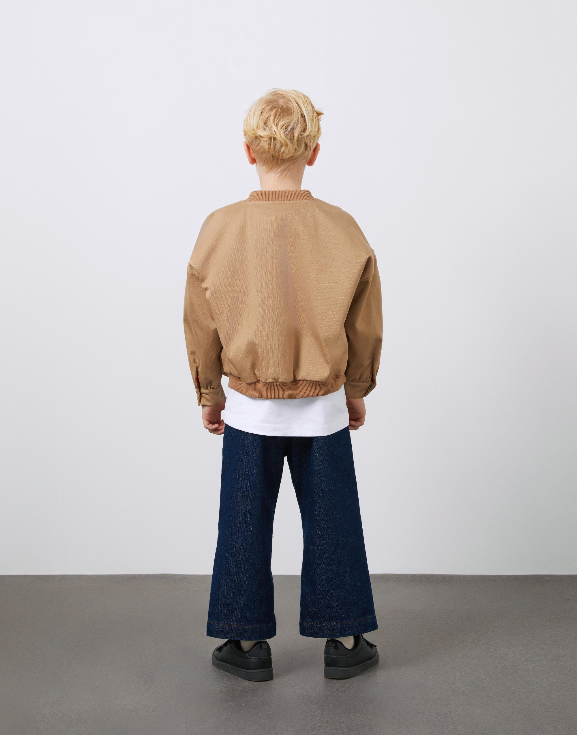 Nakış Detaylı Bomber Kahverengi Unisex Ceket - junior, designer dresses, bachelorette, party dresses and graduation dresses.