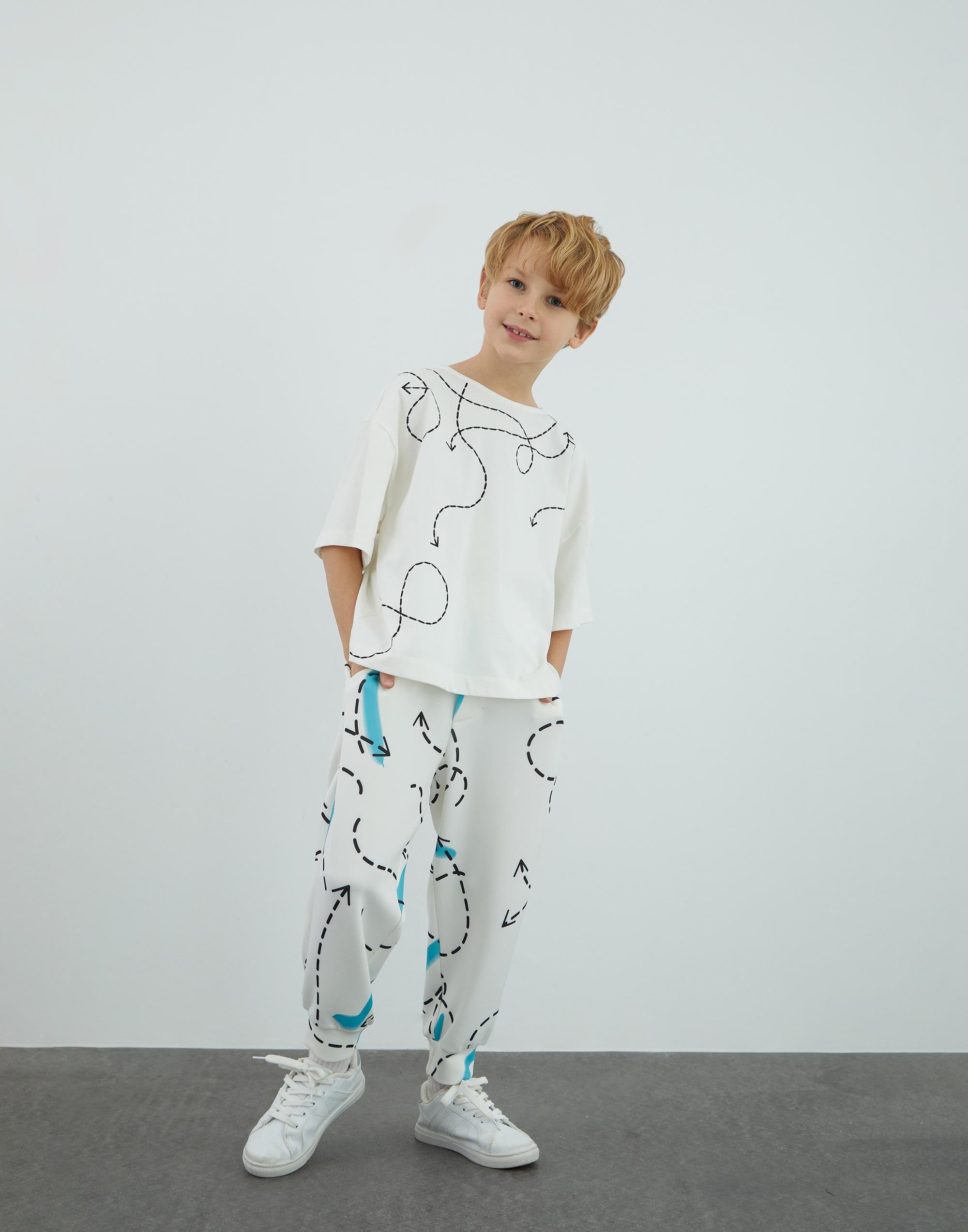 Embroidery Detailed Ecru T Shirt - junior, designer dresses, bachelorette, party dresses and graduation dresses.