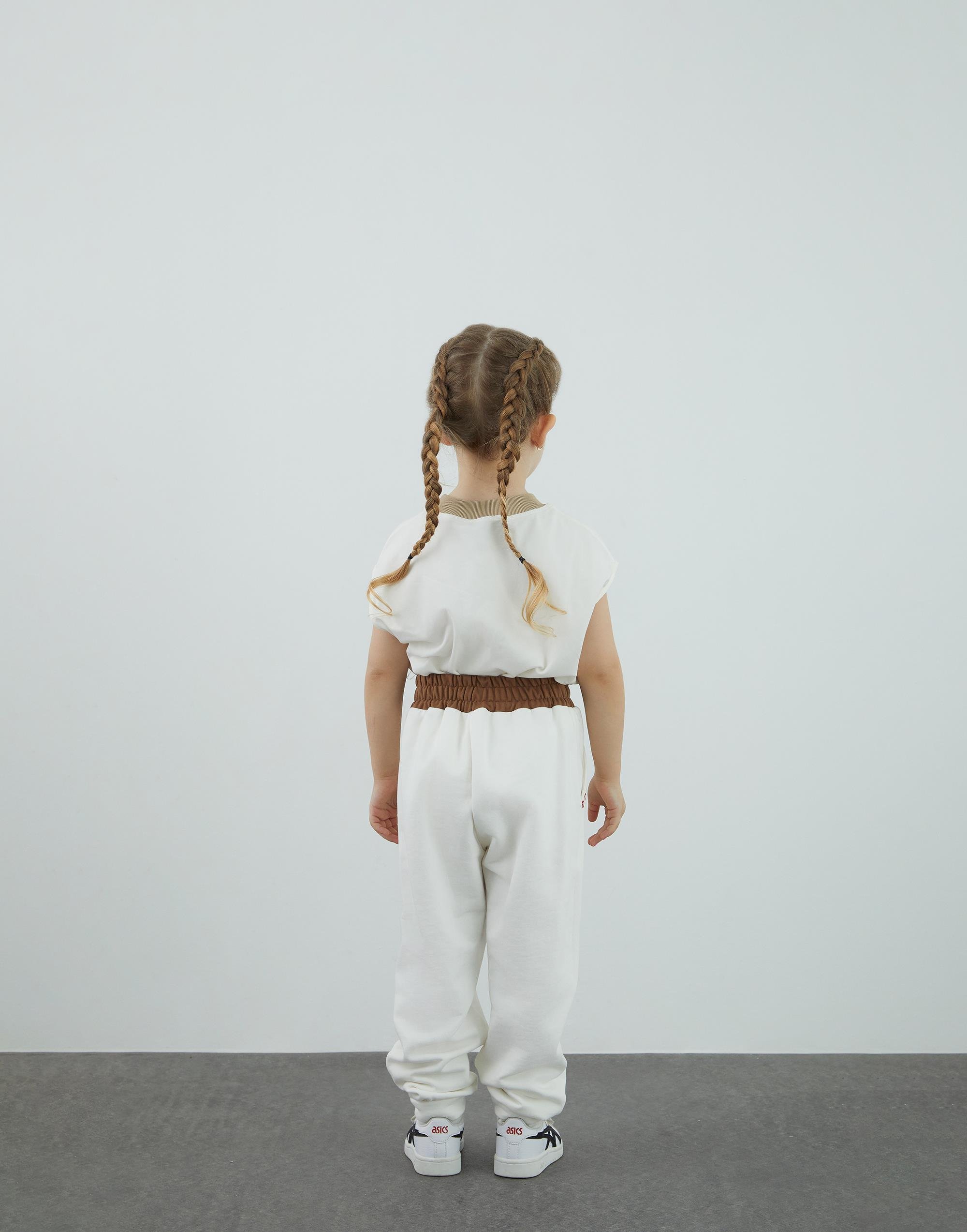 Nakış Detaylı Jogger Ekru Pantolon - junior, designer dresses, bachelorette, party dresses and graduation dresses.