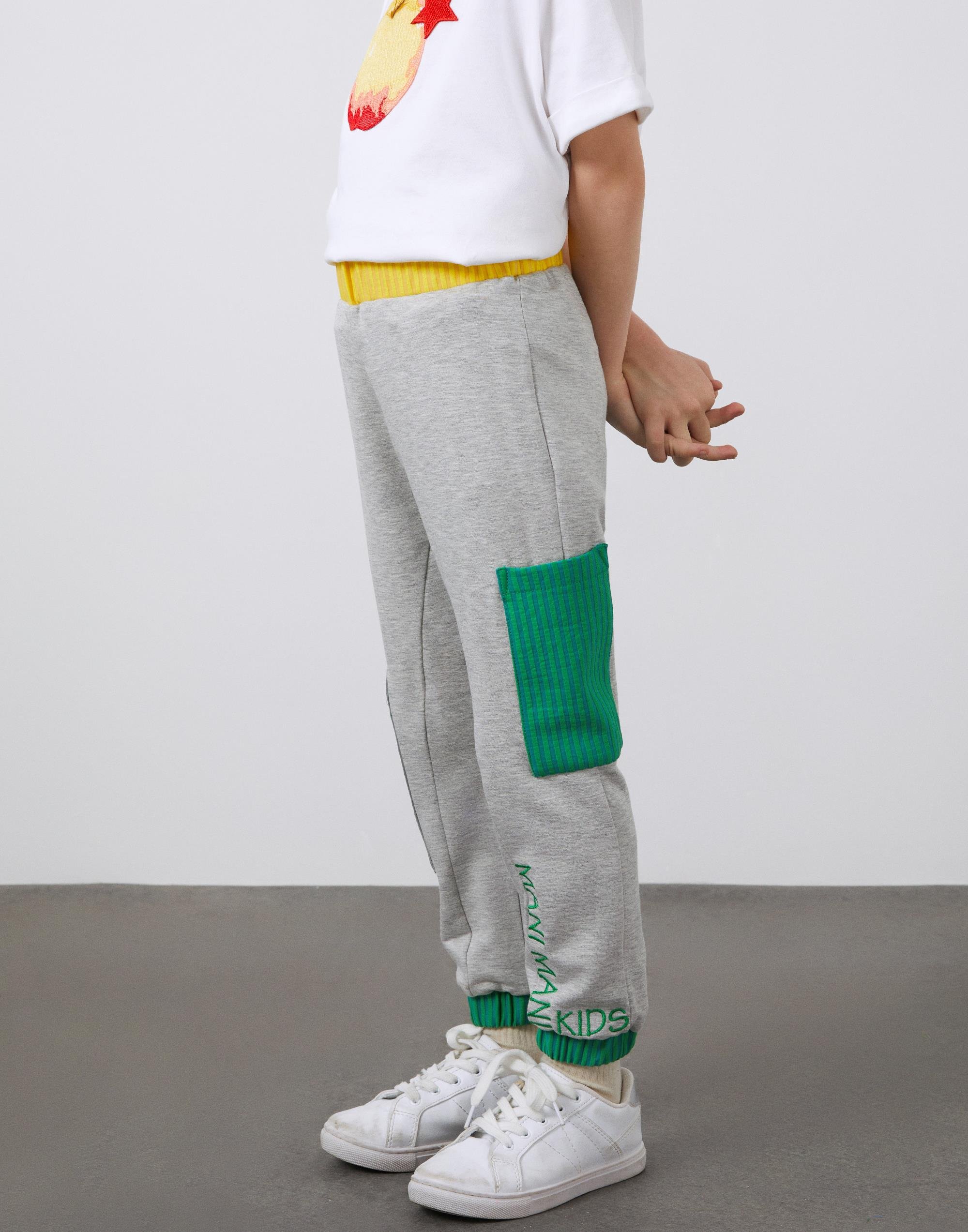 Nakış Detaylı Kargo Cepli Erkek Çocuk Jogger Pantolon - junior, designer dresses, bachelorette, party dresses and graduation dresses.