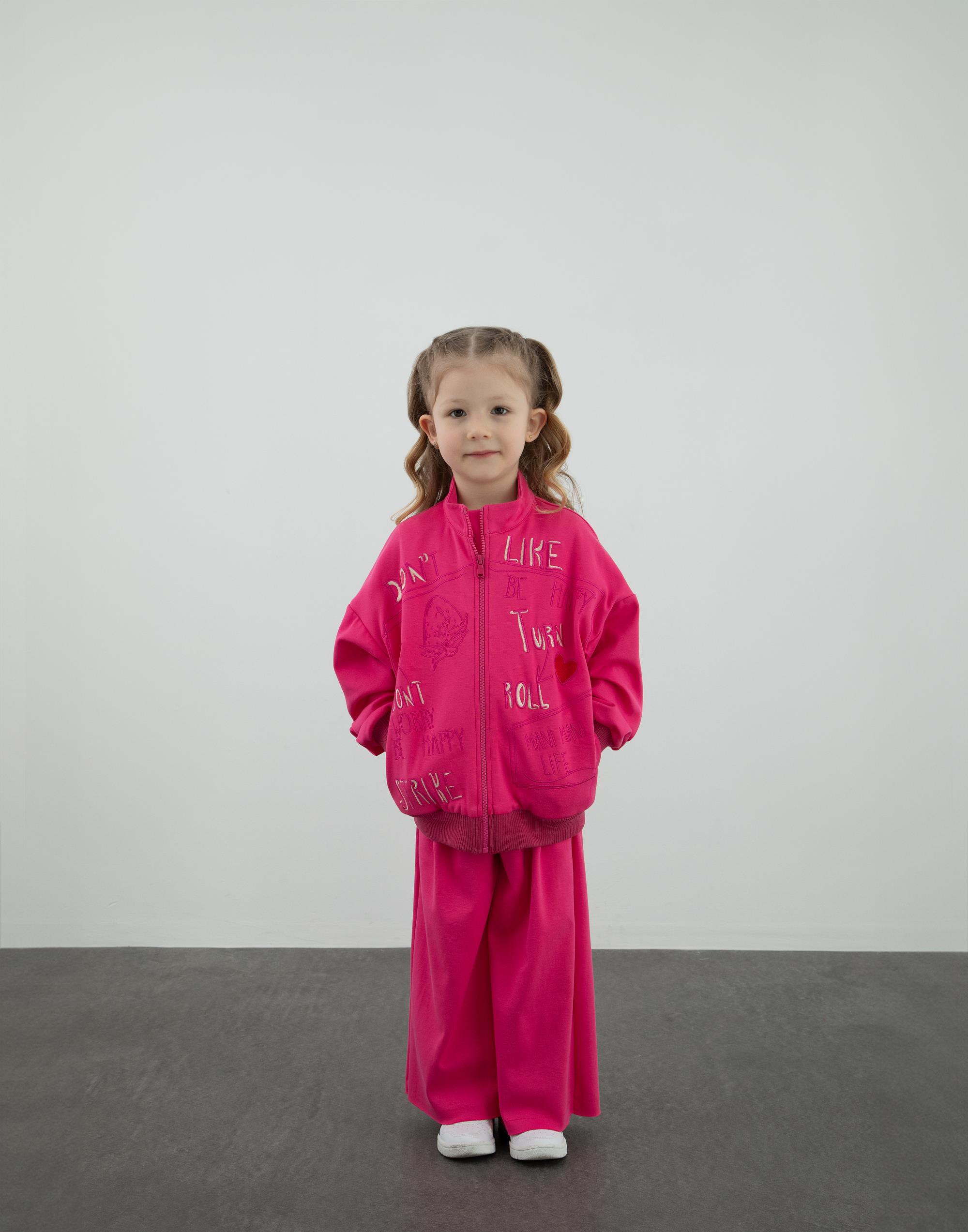 Nakış Detaylı Pembe Spor Ceket - junior, designer dresses, bachelorette, party dresses and graduation dresses.