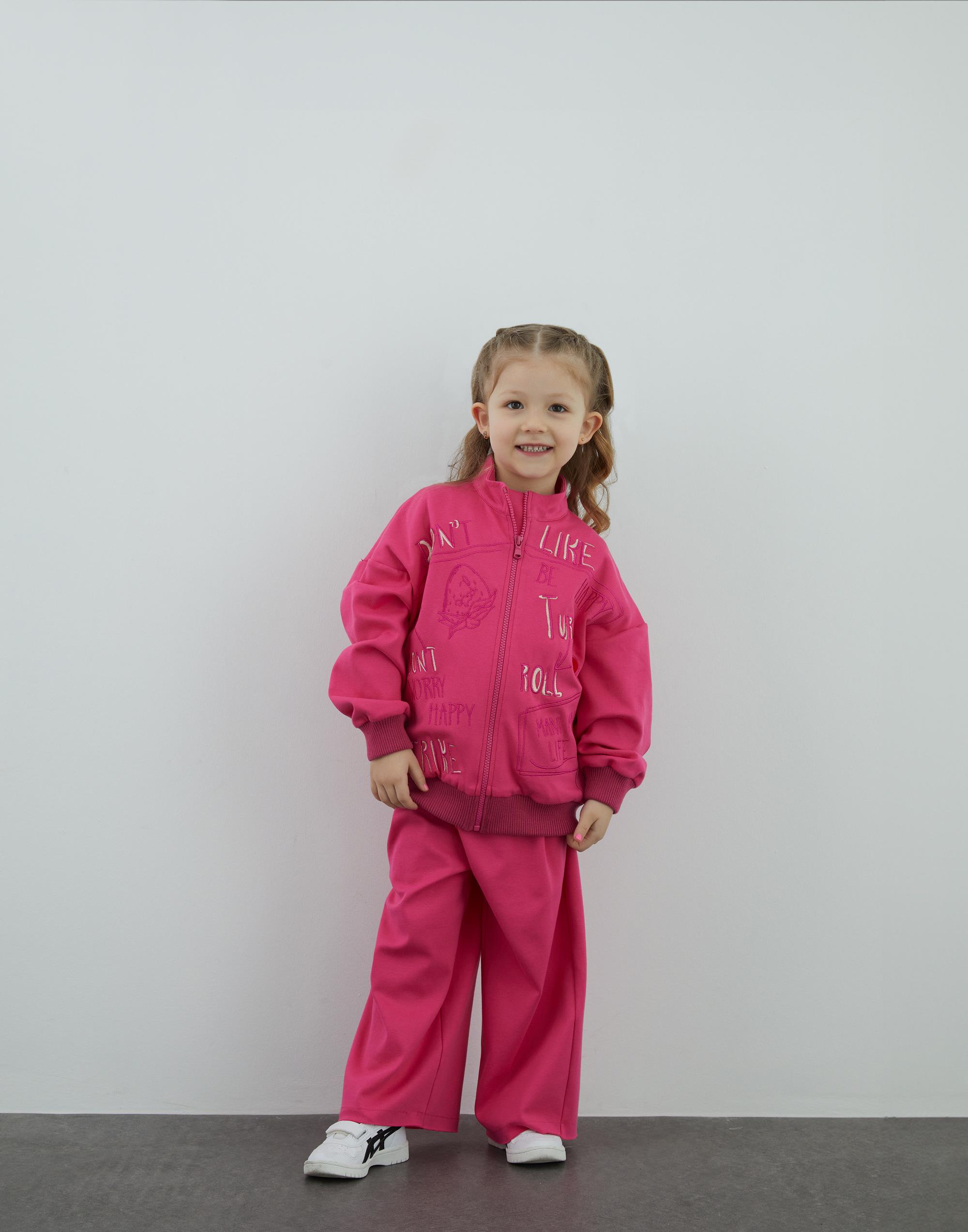 Nakış Detaylı Pembe Spor Ceket - junior, designer dresses, bachelorette, party dresses and graduation dresses.