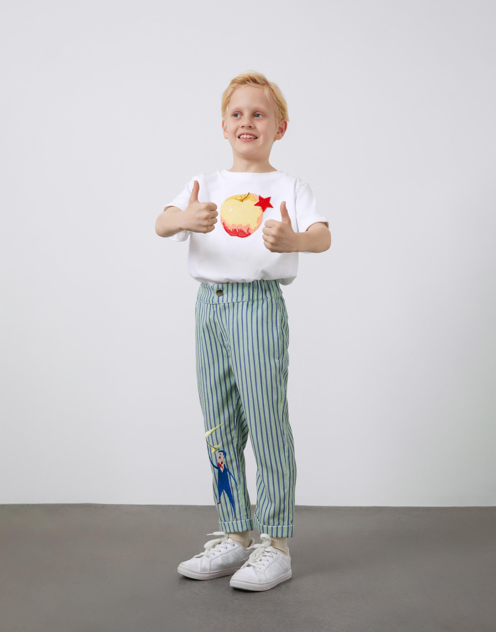 Nakışlı Fitilli Erkek Çocuk Kadife Pantolon - junior, designer dresses, bachelorette, party dresses and graduation dresses.