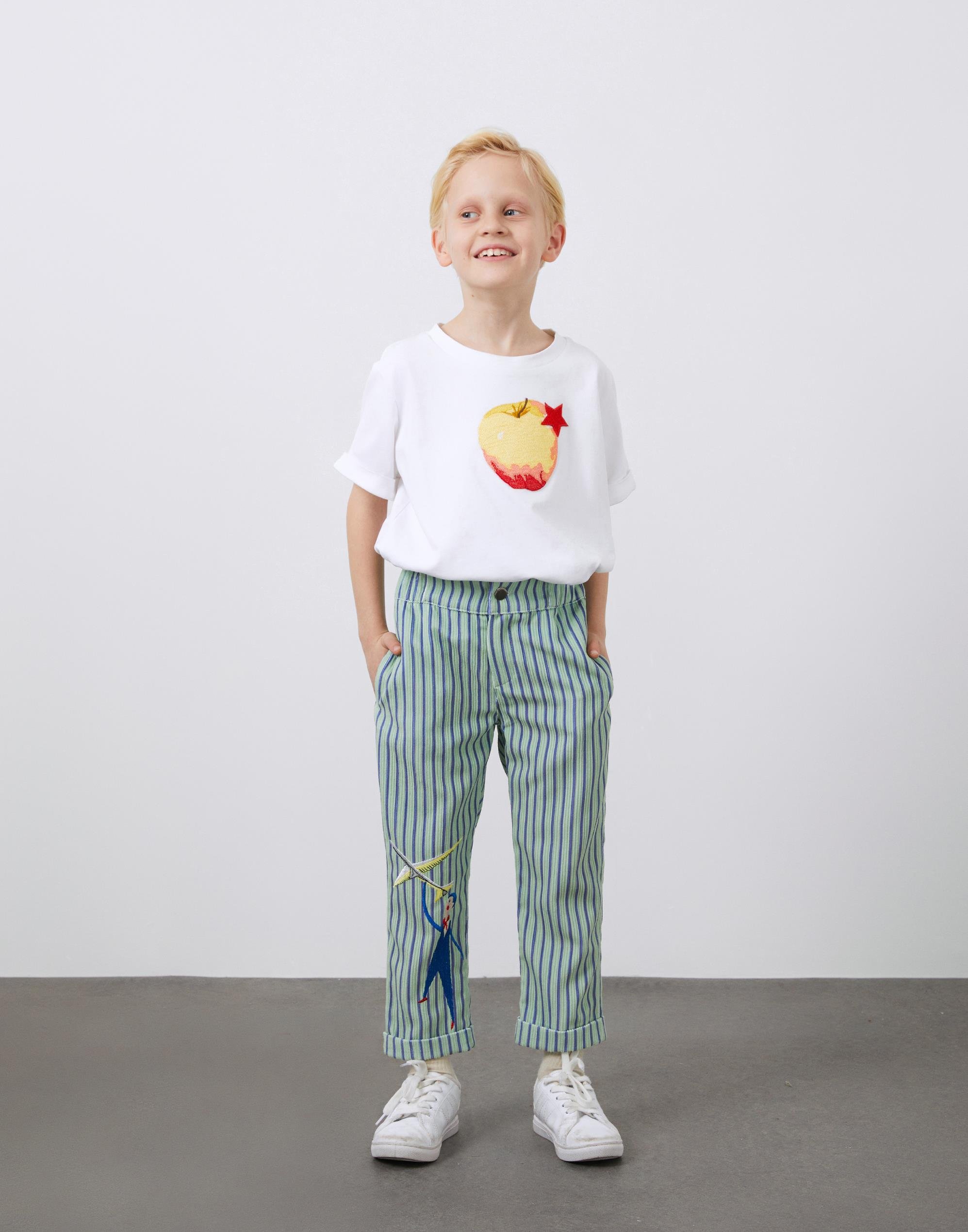 Nakışlı Fitilli Erkek Çocuk Kadife Pantolon - junior, designer dresses, bachelorette, party dresses and graduation dresses.