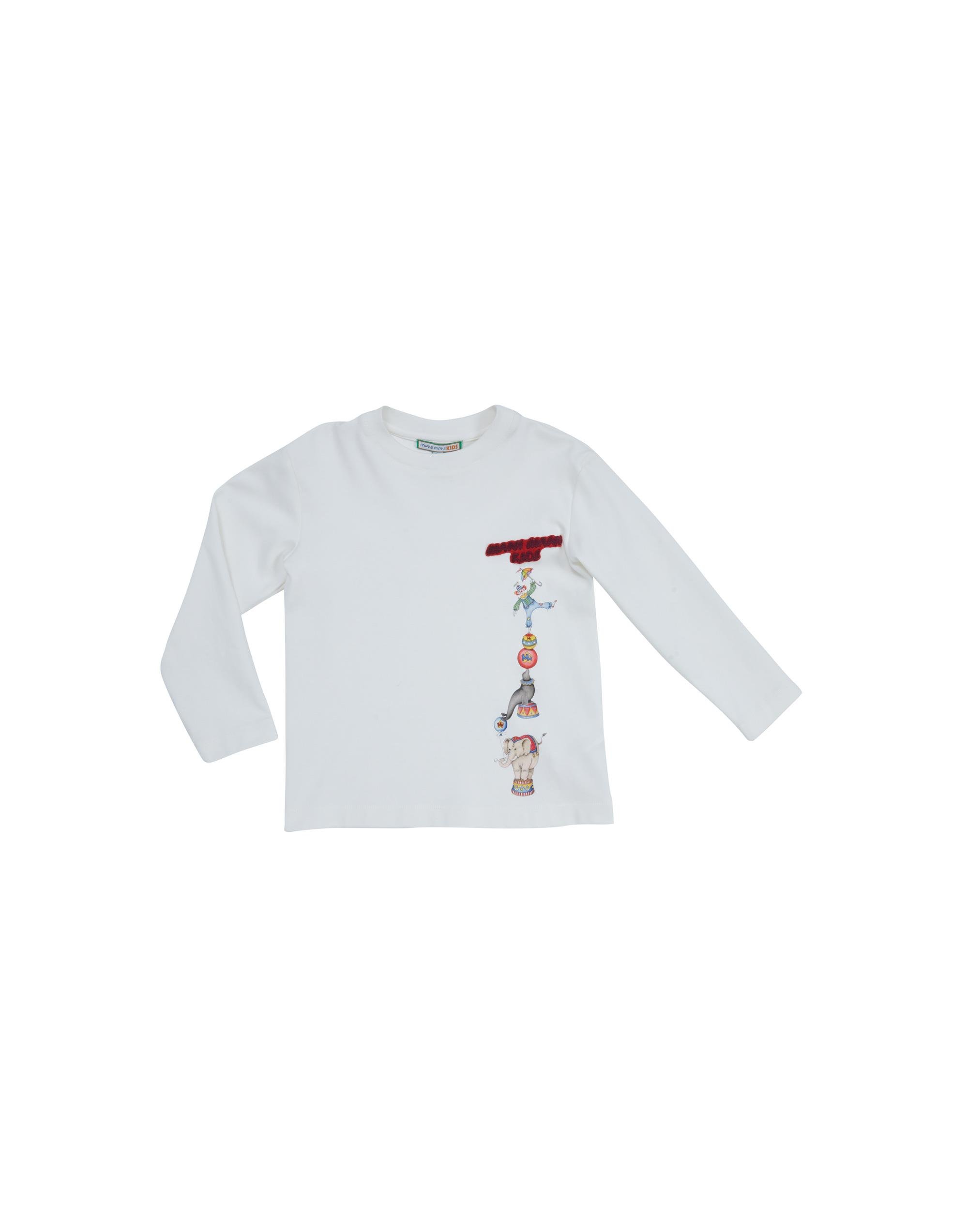 OMUZLARDA ŞERİT DETAYLI ÖNDE SİRK BASKILI NAKIŞLI TİŞÖRT - junior, designer dresses, bachelorette, party dresses and graduation dresses.