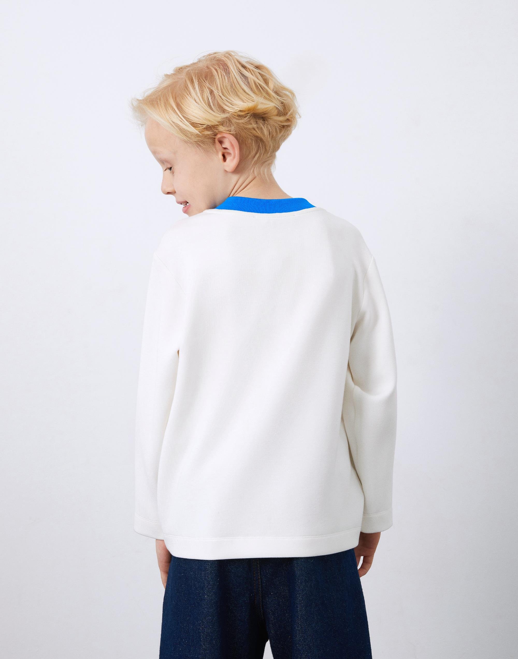 Boys' T-Shirt with Special Panel Pattern on the Front and Applique Embroidery on the Back - junior, designer dresses, bachelorette, party dresses and graduation dresses.