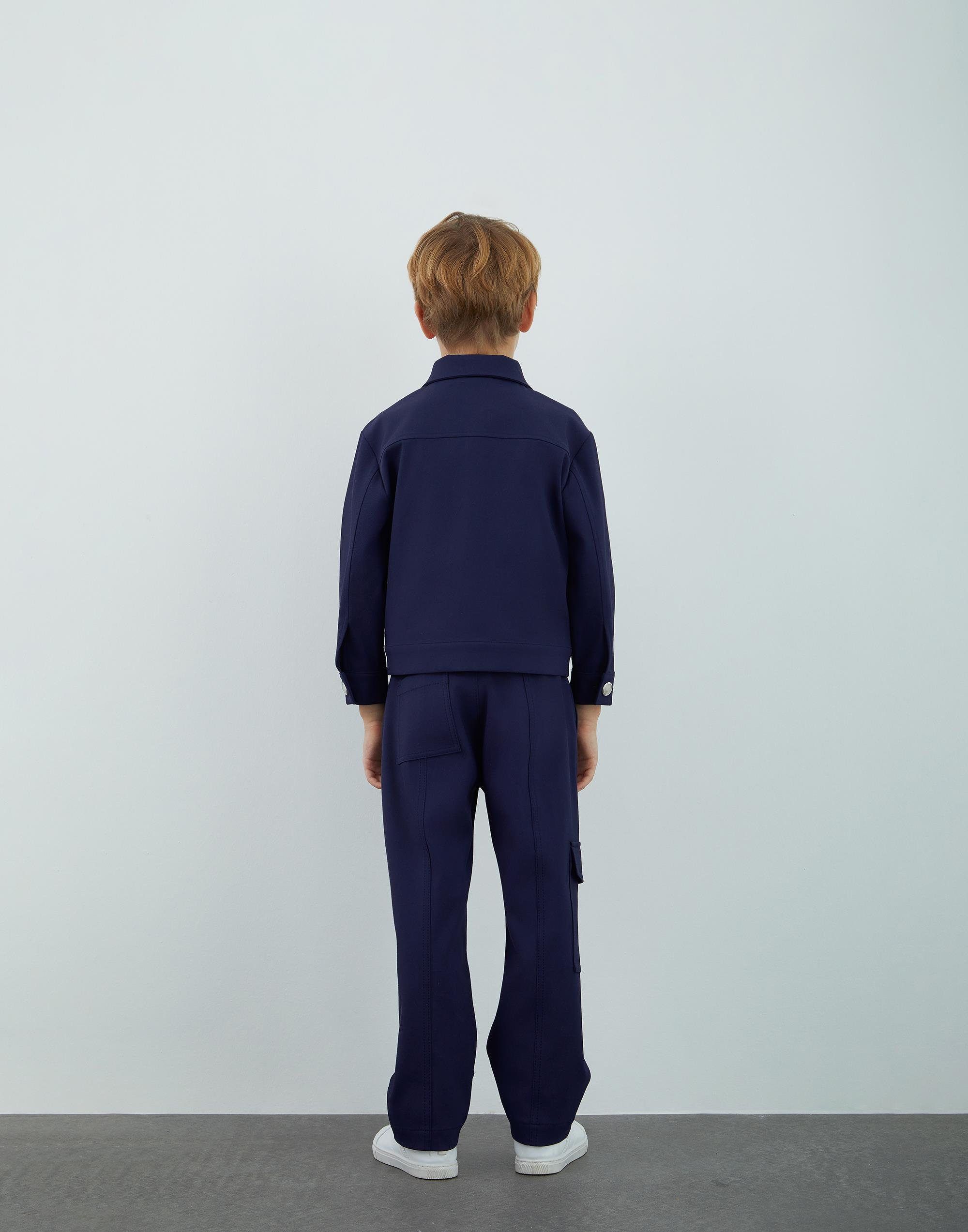 Pili Ve Nakış Detaylı Lacivert Ceket - junior, designer dresses, bachelorette, party dresses and graduation dresses.