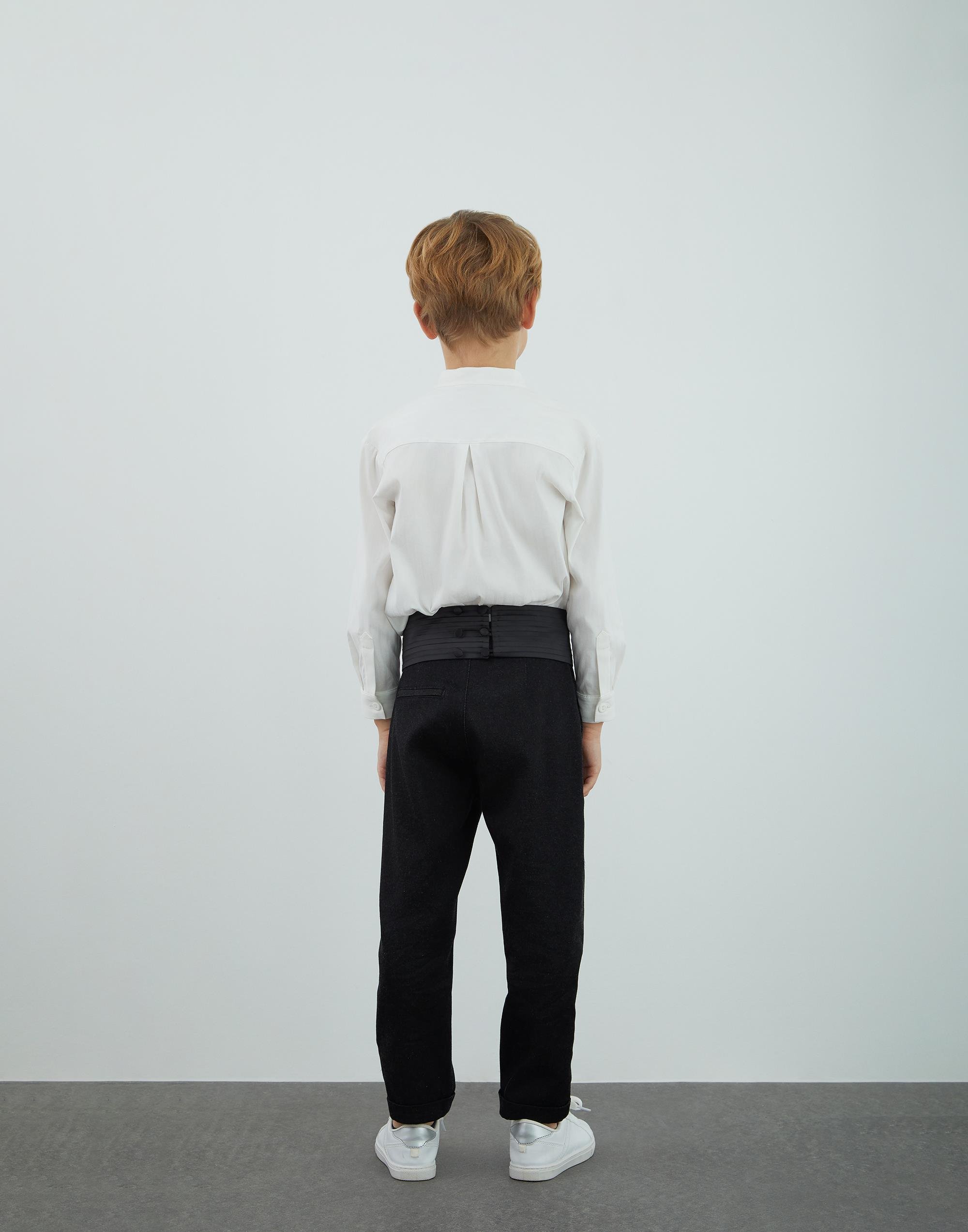 Pilise Kemar Detaylı Siyah Kumaş Pantolon - junior, designer dresses, bachelorette, party dresses and graduation dresses.