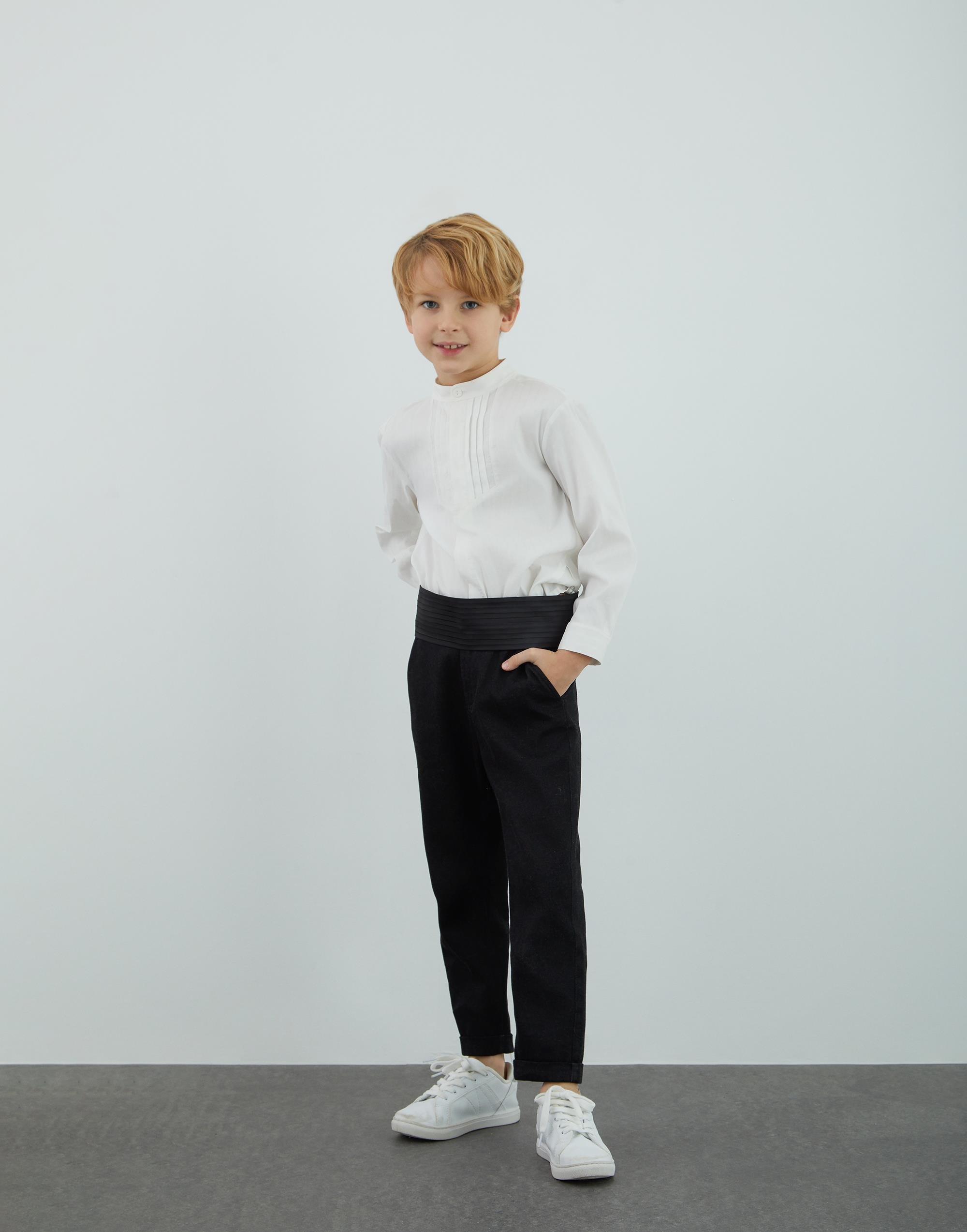 Pilise Kemar Detaylı Siyah Kumaş Pantolon - junior, designer dresses, bachelorette, party dresses and graduation dresses.