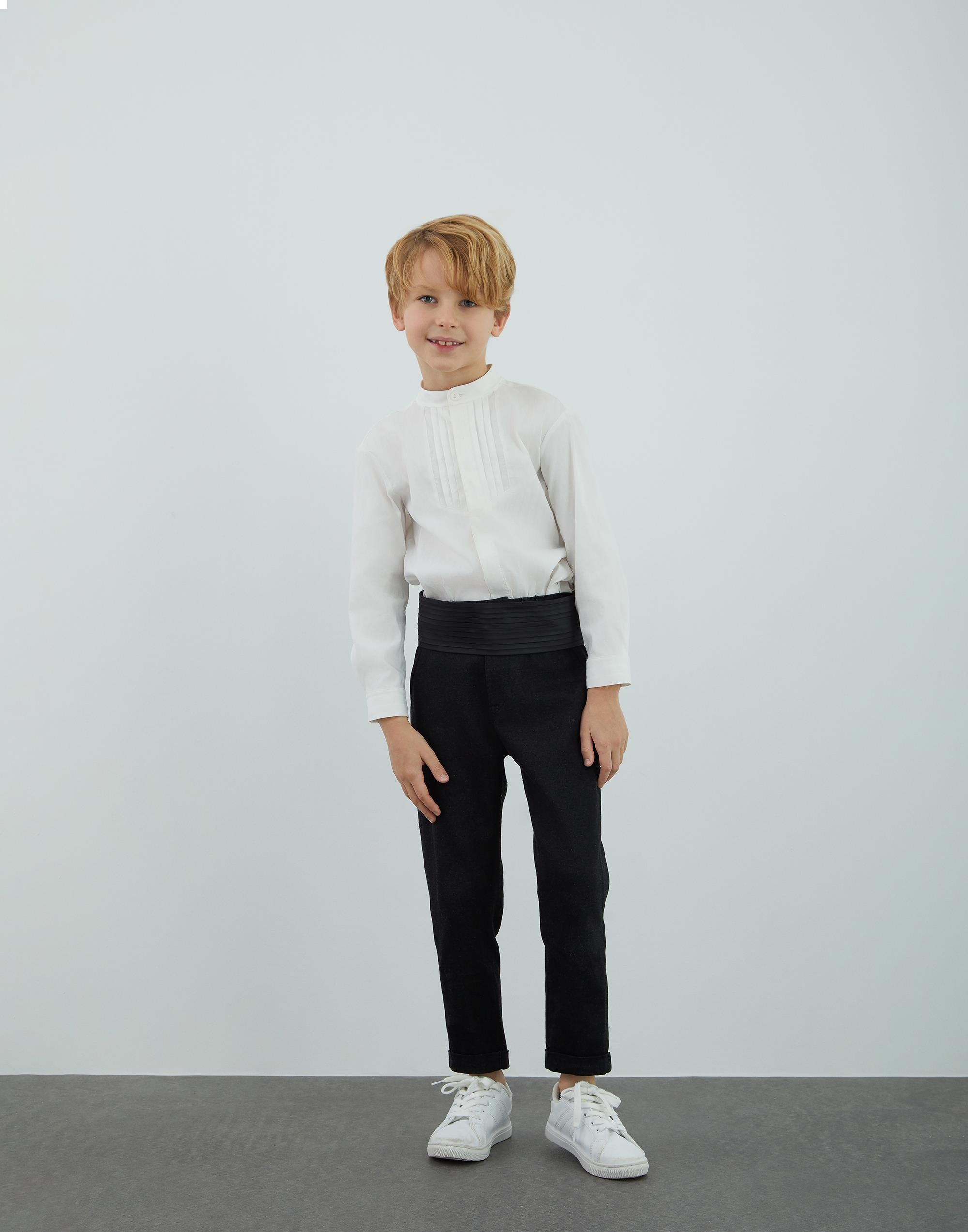 Pilise Kemar Detaylı Siyah Kumaş Pantolon - junior, designer dresses, bachelorette, party dresses and graduation dresses.