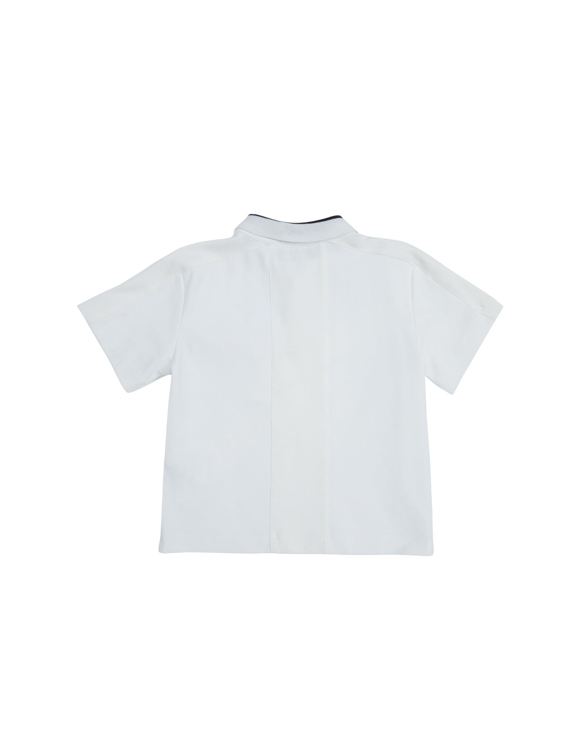 White Polo Shirt With Concealed Pockets - junior, designer dresses, bachelorette, party dresses and graduation dresses.