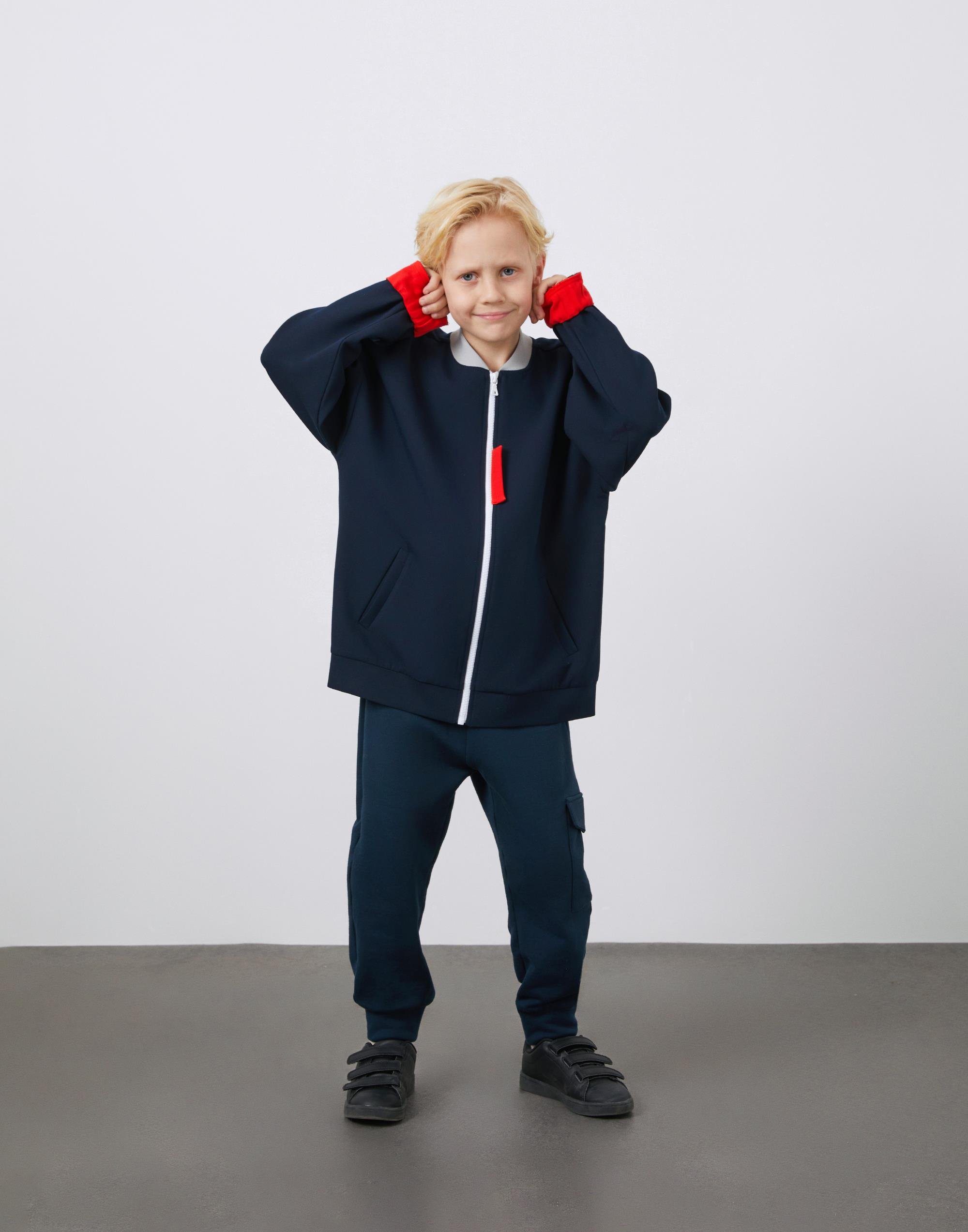 Renkli Garni Detaylı Lacivert Bomber Ceket - junior, designer dresses, bachelorette, party dresses and graduation dresses.