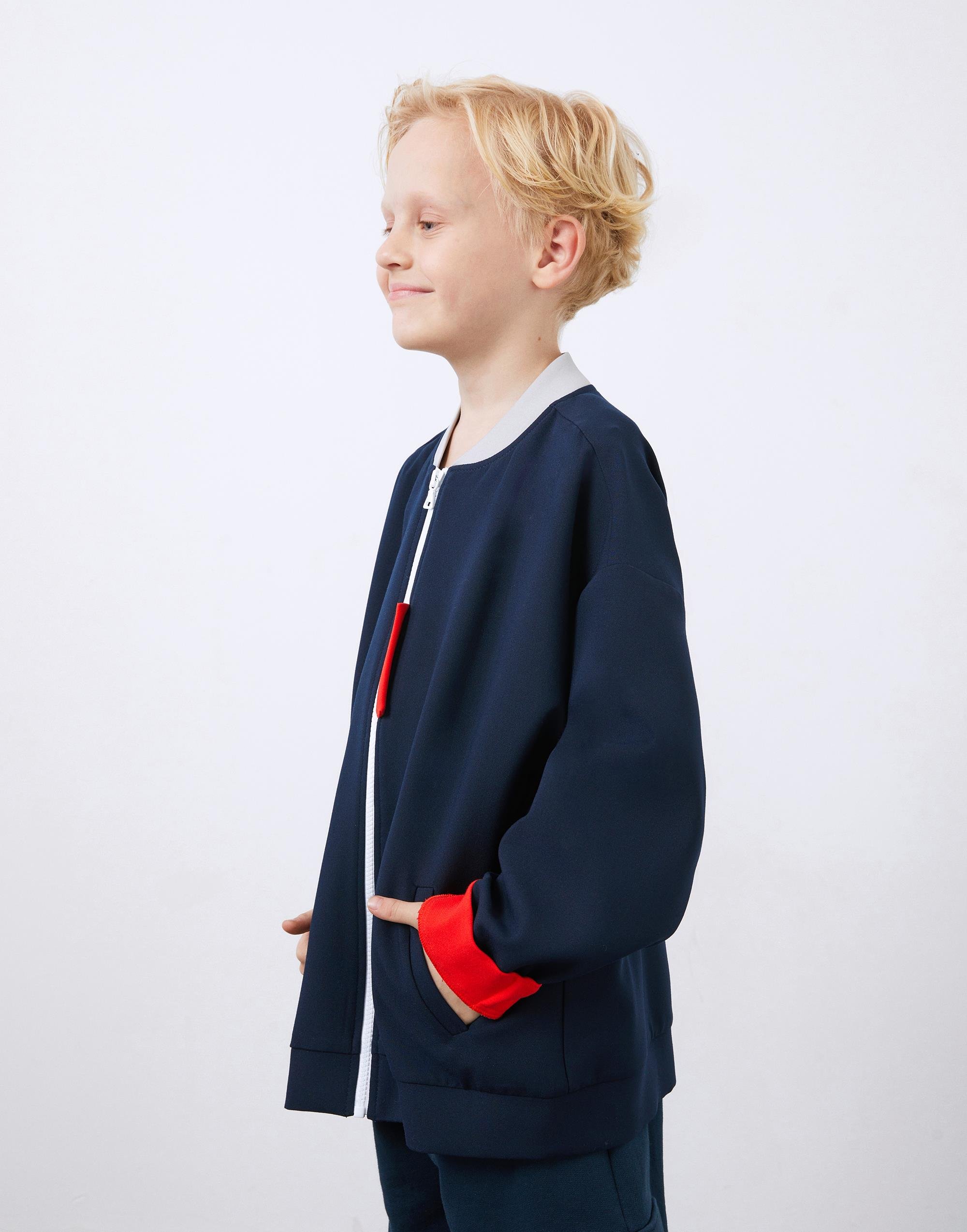 Renkli Garni Detaylı Lacivert Bomber Ceket - junior, designer dresses, bachelorette, party dresses and graduation dresses.