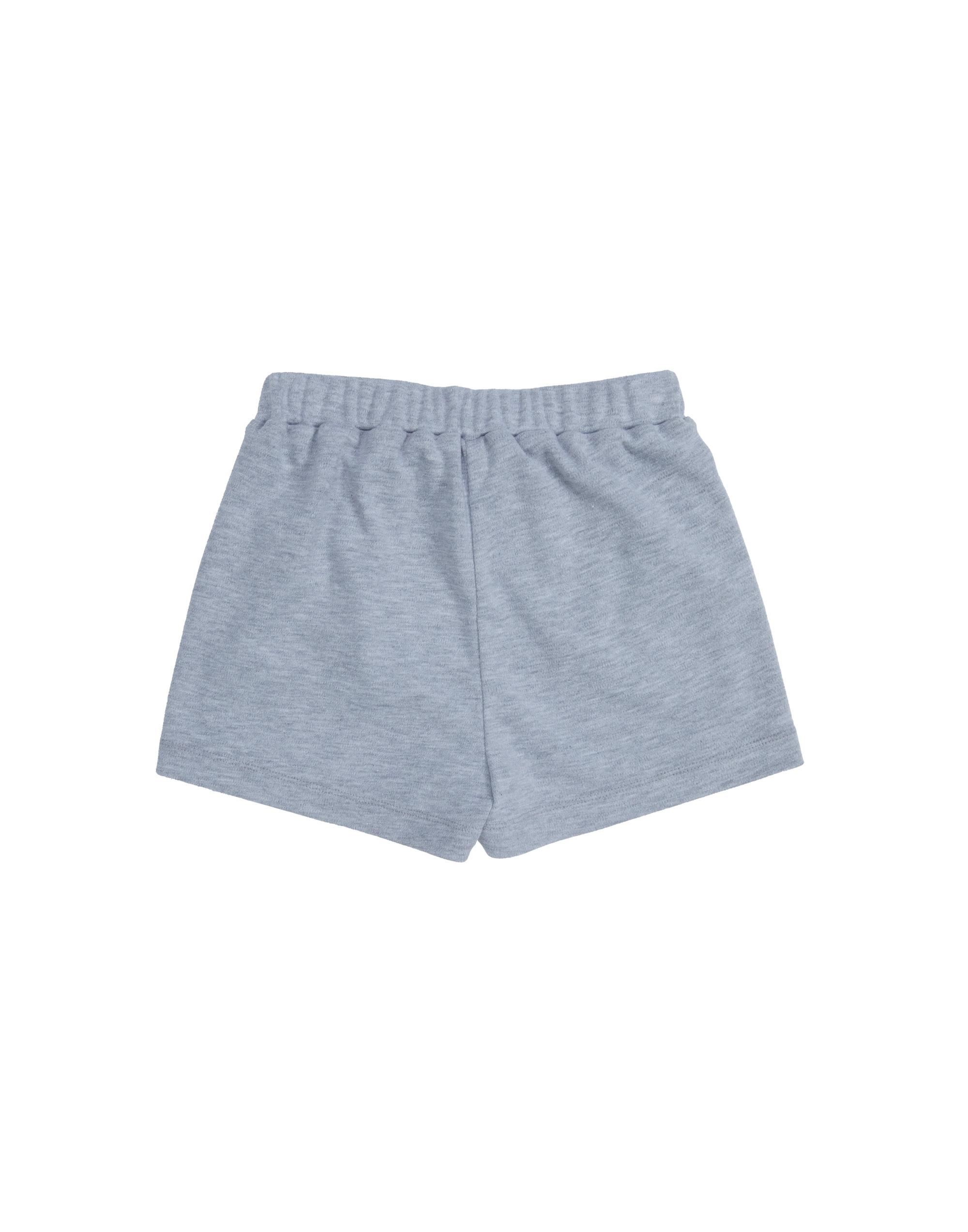 Şerit Detaylı Kırmızı Yengeç Nakışlı Gri Şort - junior, designer dresses, bachelorette, party dresses and graduation dresses.