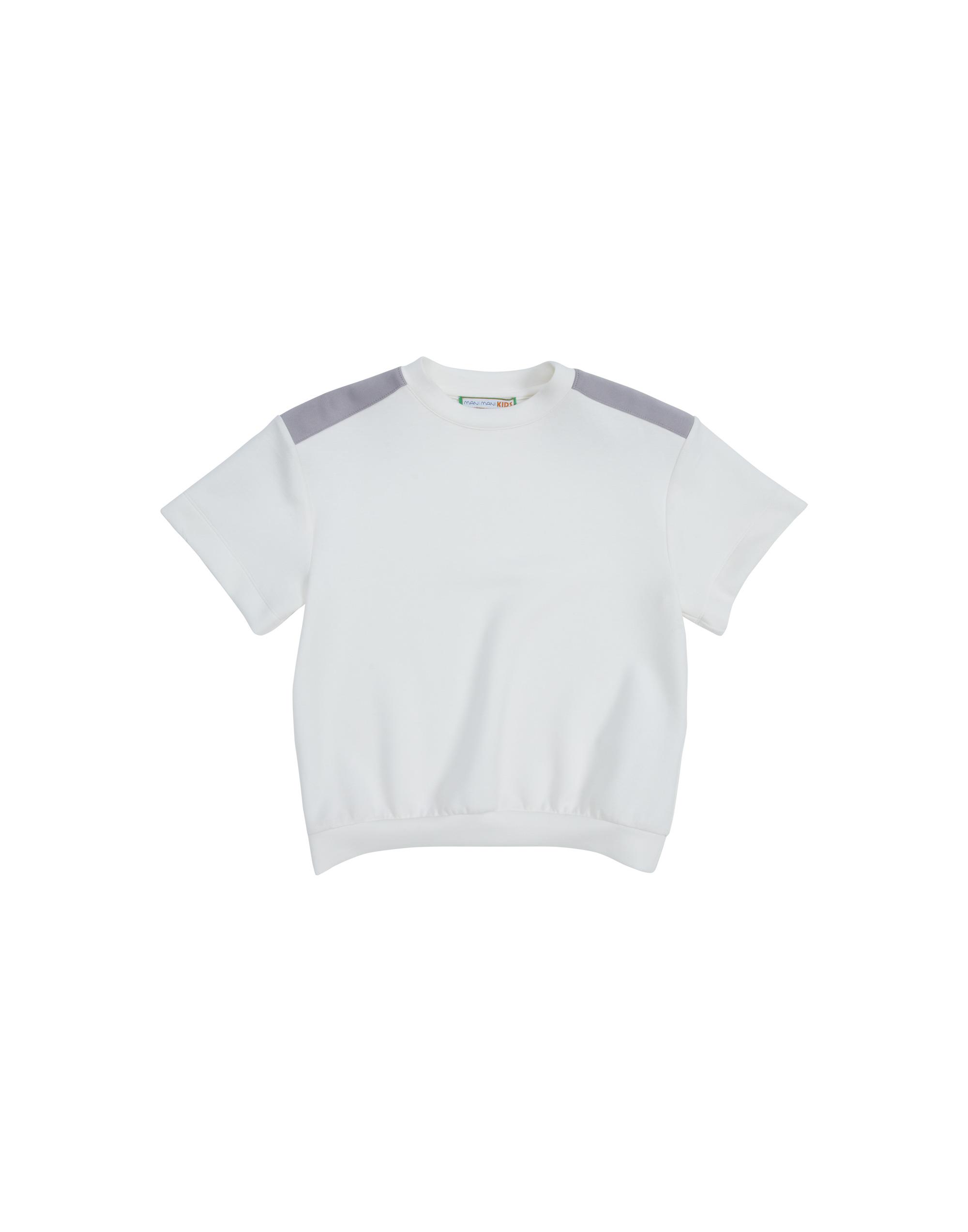 Off-White T-Shirt With Knitted Hem - junior, designer dresses, bachelorette, party dresses and graduation dresses.