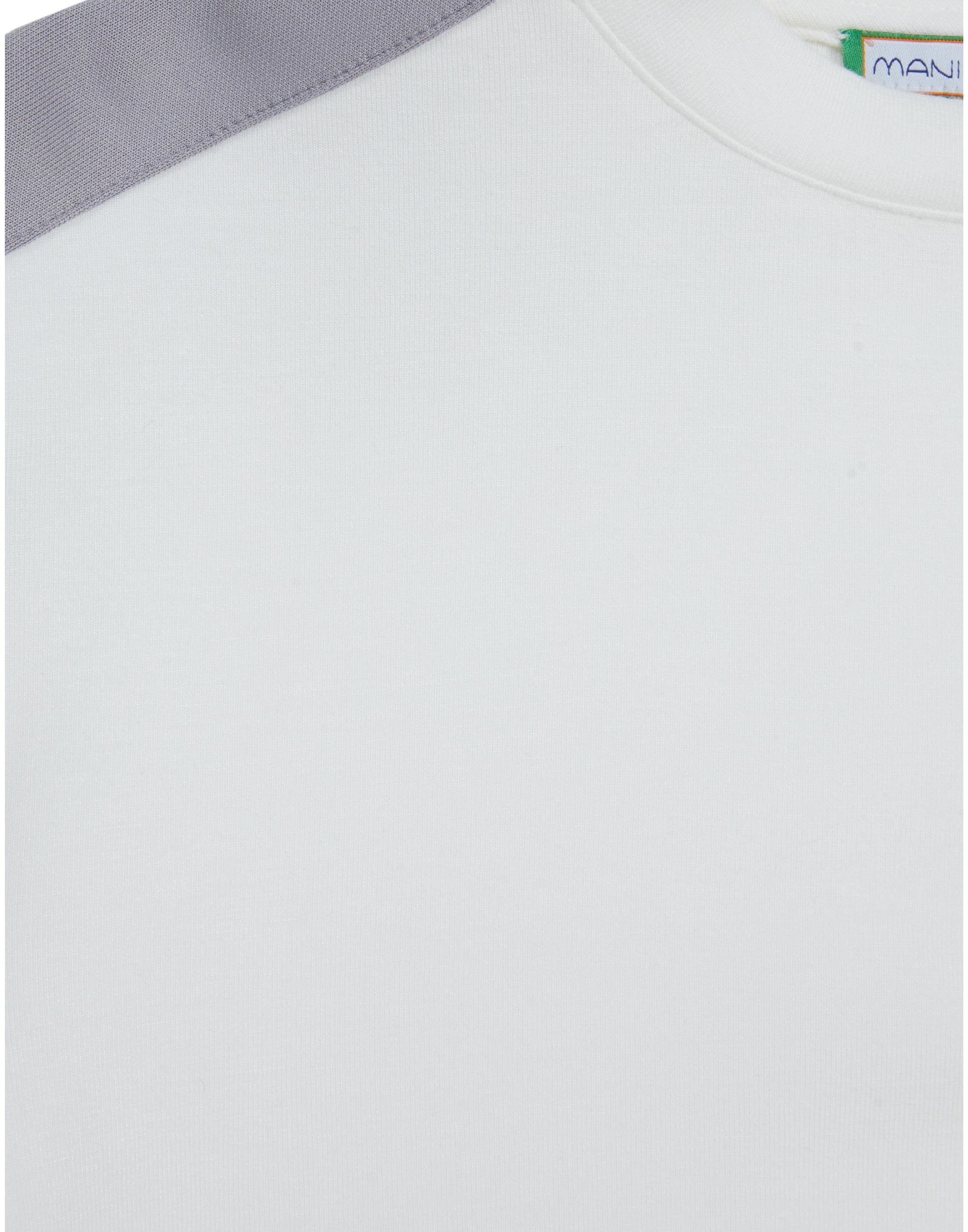 Off-White T-Shirt With Knitted Hem - junior, designer dresses, bachelorette, party dresses and graduation dresses.