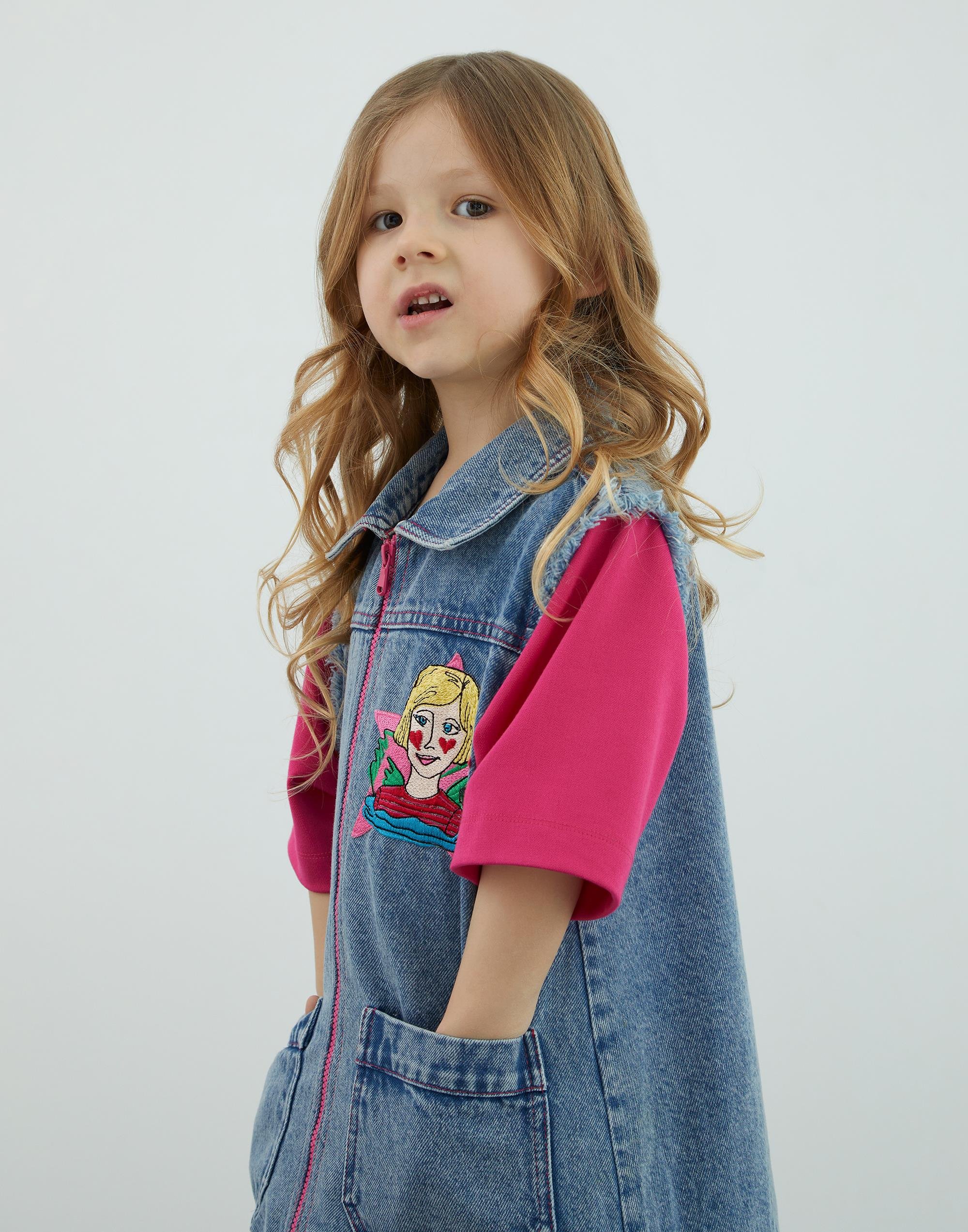 Tshirt Detaylı Jean Mavi Gömlek Elbise - junior, designer dresses, bachelorette, party dresses and graduation dresses.