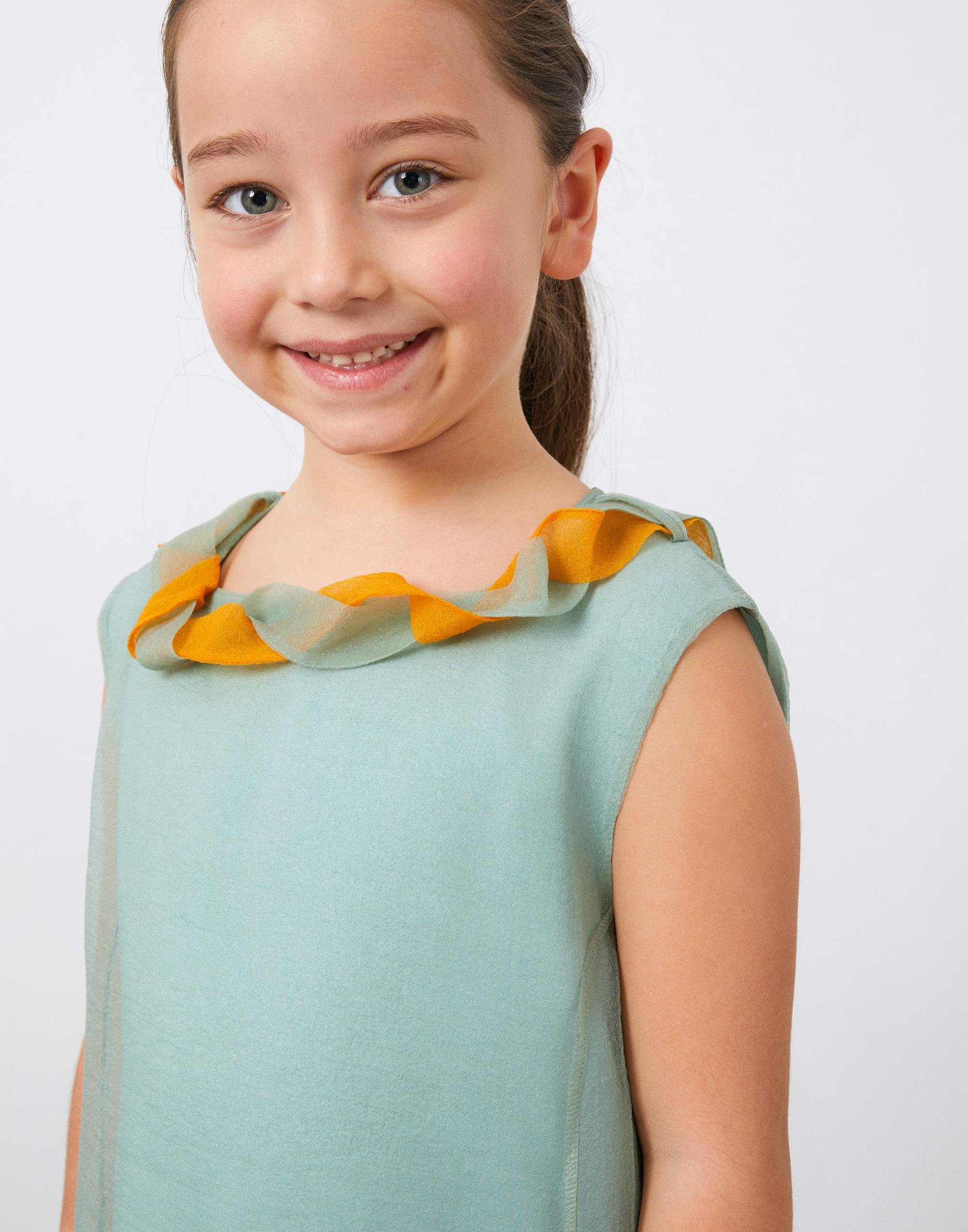 Volan Detaylı Organize Kız Çocuk  Elbise - junior, designer dresses, bachelorette, party dresses and graduation dresses.