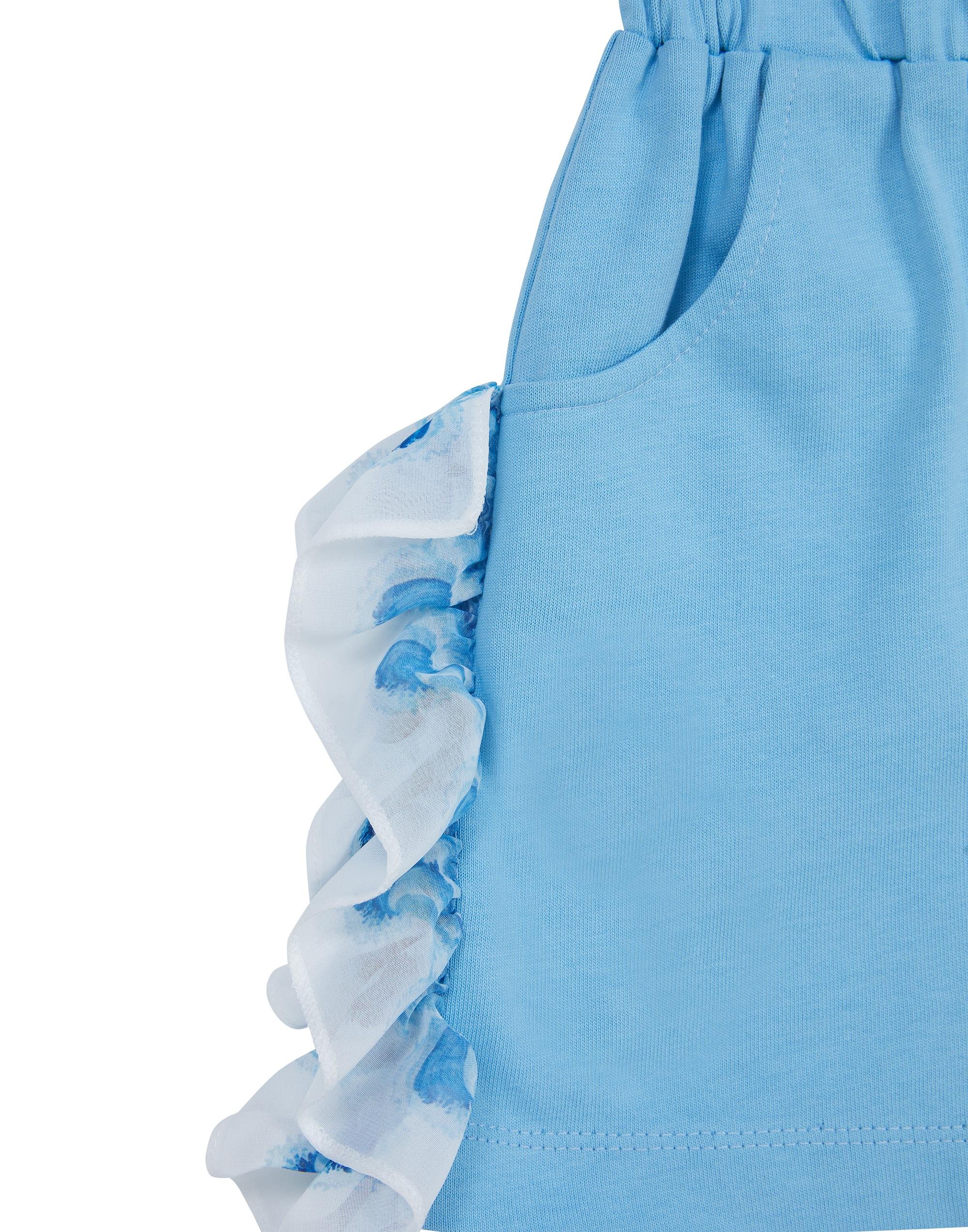 YAN TARAFLARI ŞİFON DALGA DESENLİ KISA ŞORT - junior, designer dresses, bachelorette, party dresses and graduation dresses.