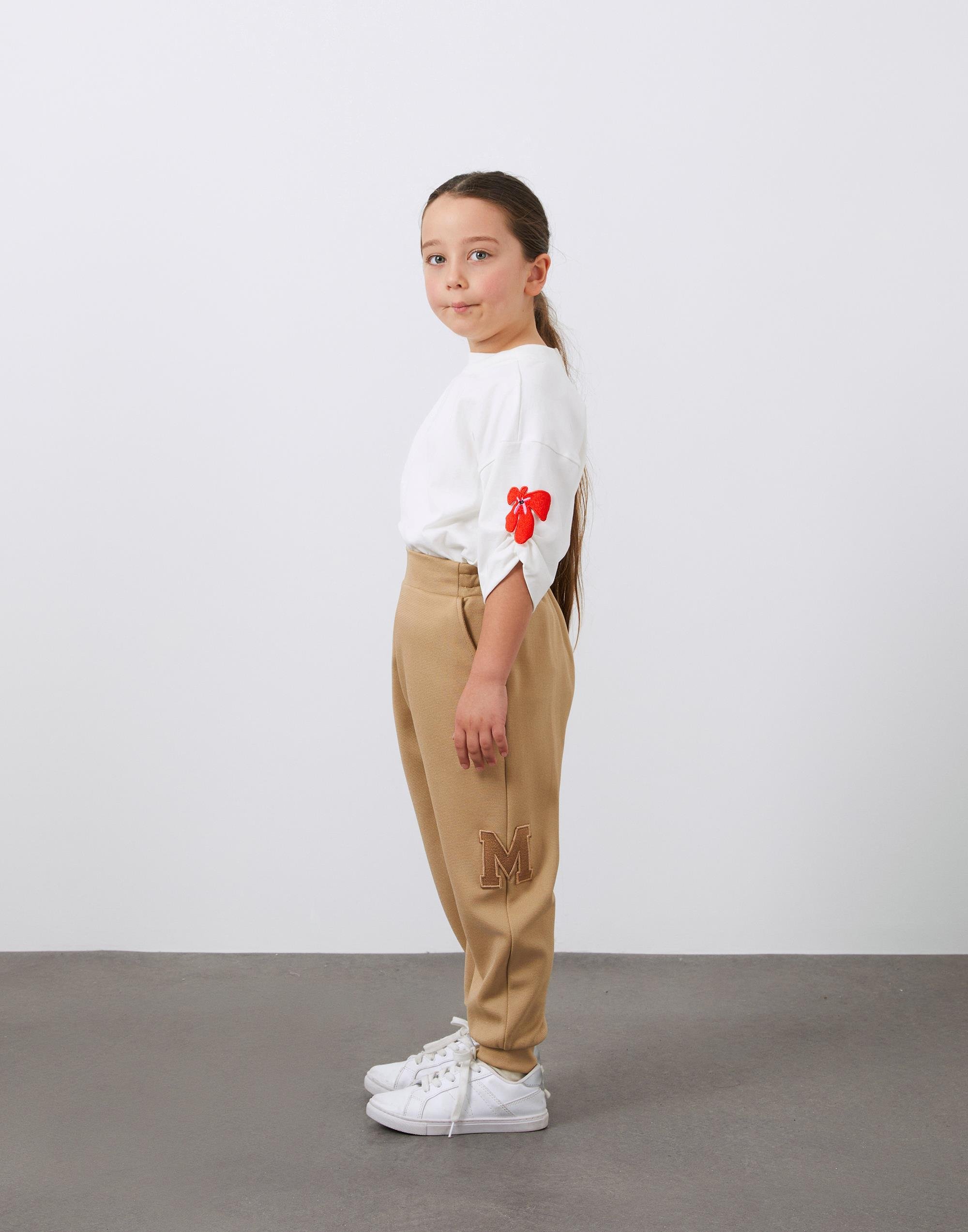 Yanı Nakış Aplike Detaylı Cepli Kahverengi Erkek Çocuk Pantolon - junior, designer dresses, bachelorette, party dresses and graduation dresses.