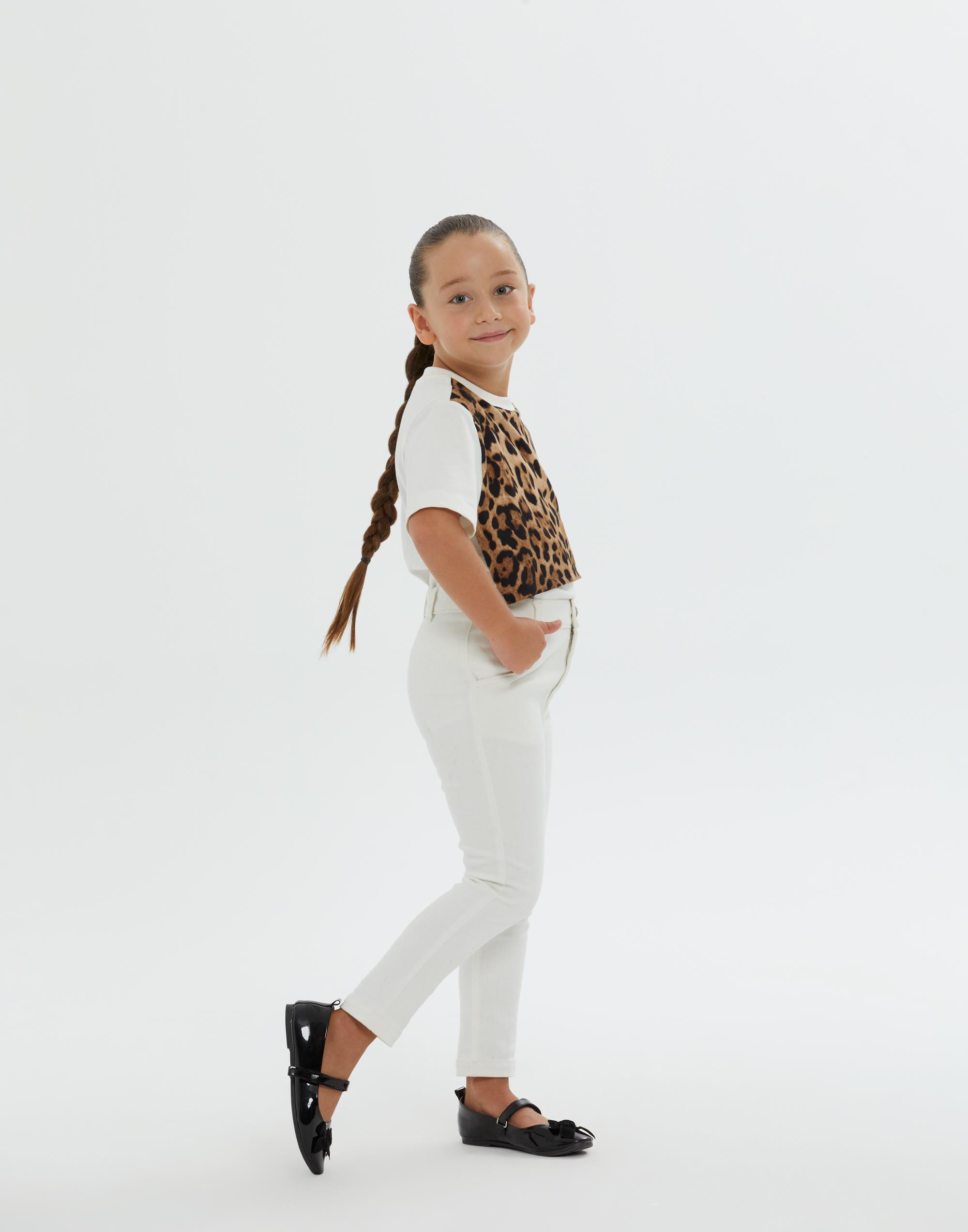 Yanlardan Cepli Dar Paça Beyaz Kız Çocuk Pantolon - junior, designer dresses, bachelorette, party dresses and graduation dresses.