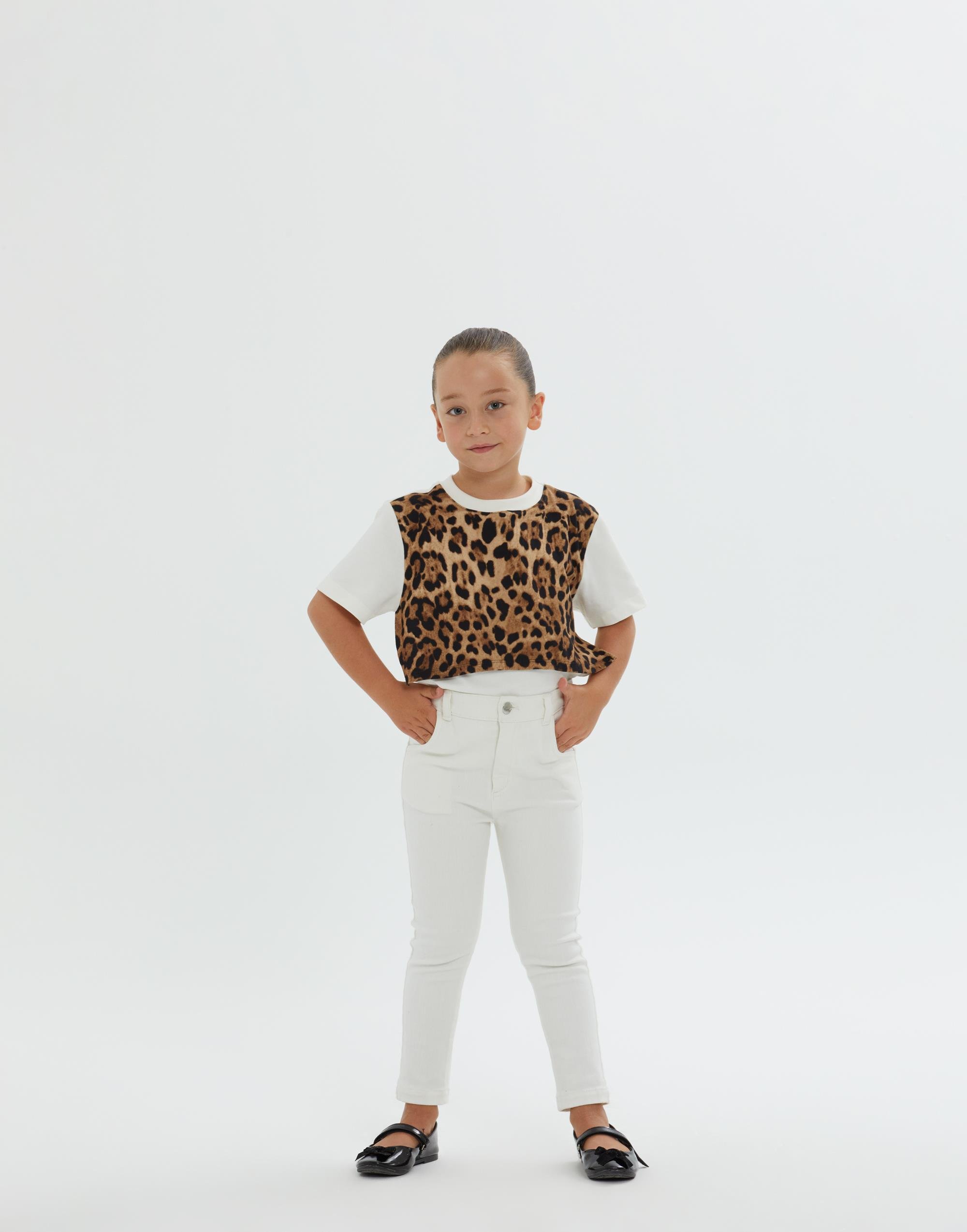 Yanlardan Cepli Dar Paça Beyaz Kız Çocuk Pantolon - junior, designer dresses, bachelorette, party dresses and graduation dresses.