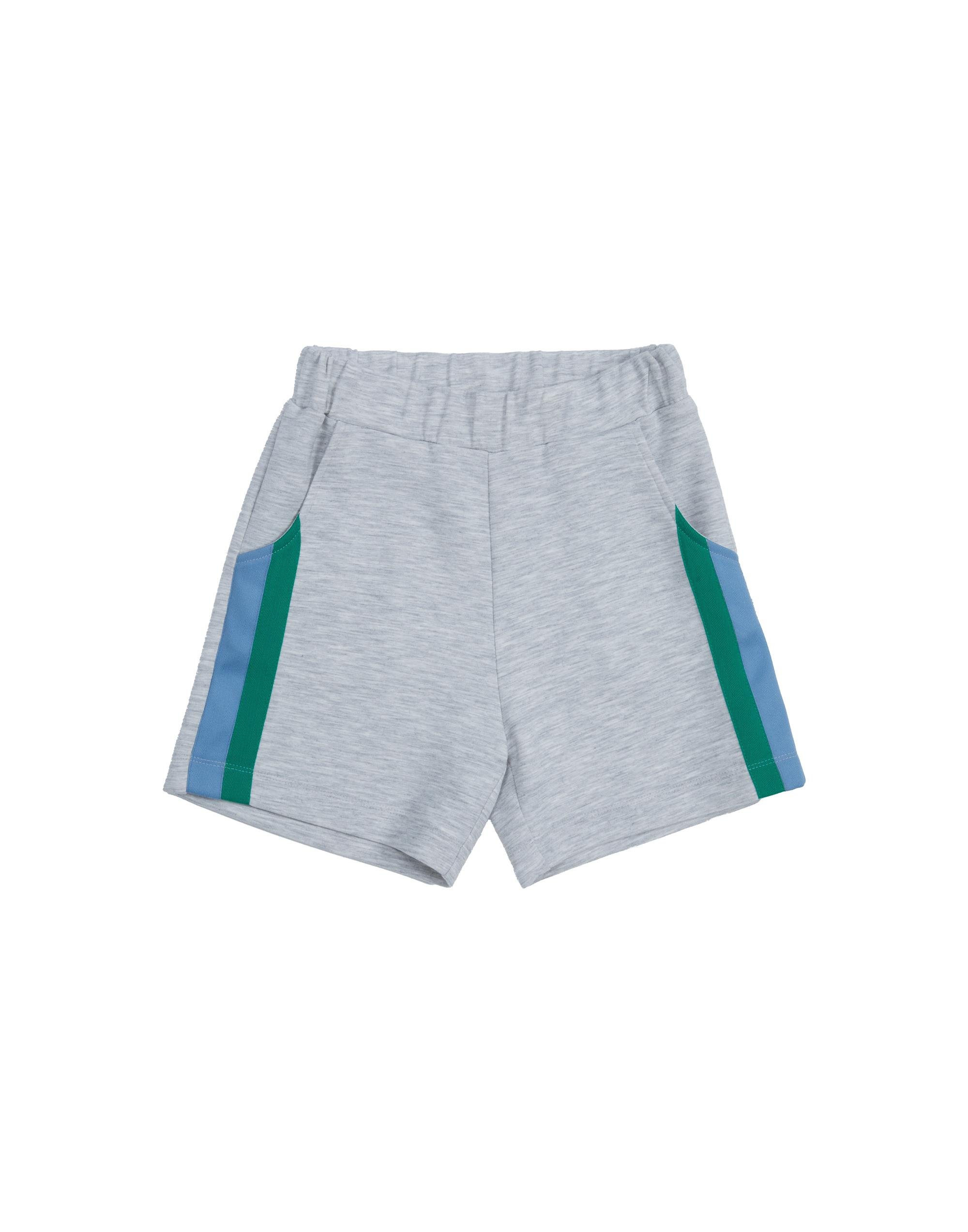 Yanları Grogren Şerit Detaylı Gri Şort - junior, designer dresses, bachelorette, party dresses and graduation dresses.