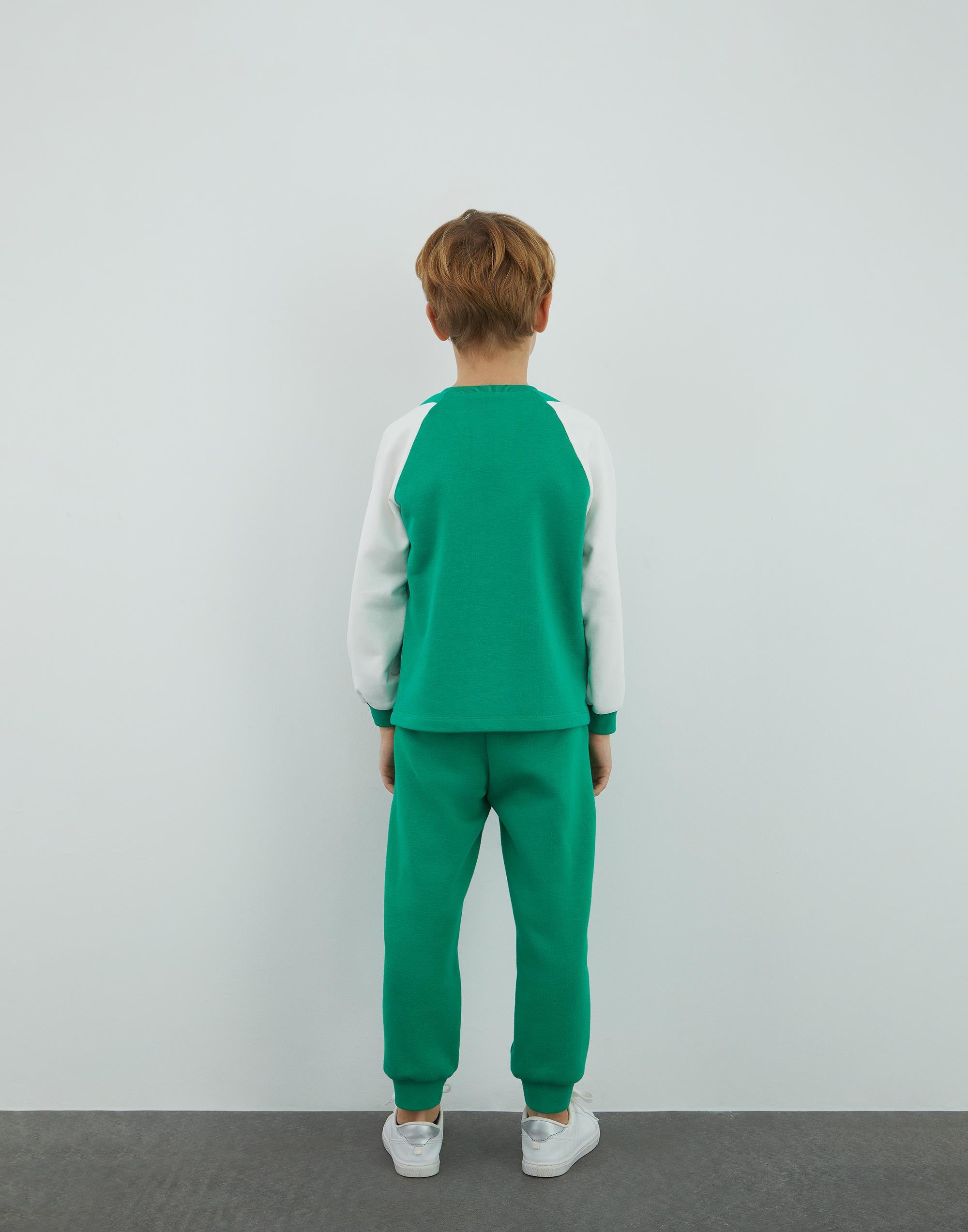 Yarışçı Slogan Baskı Ve Kontrast Garnili Yeşil Sweatshirt - junior, designer dresses, bachelorette, party dresses and graduation dresses.