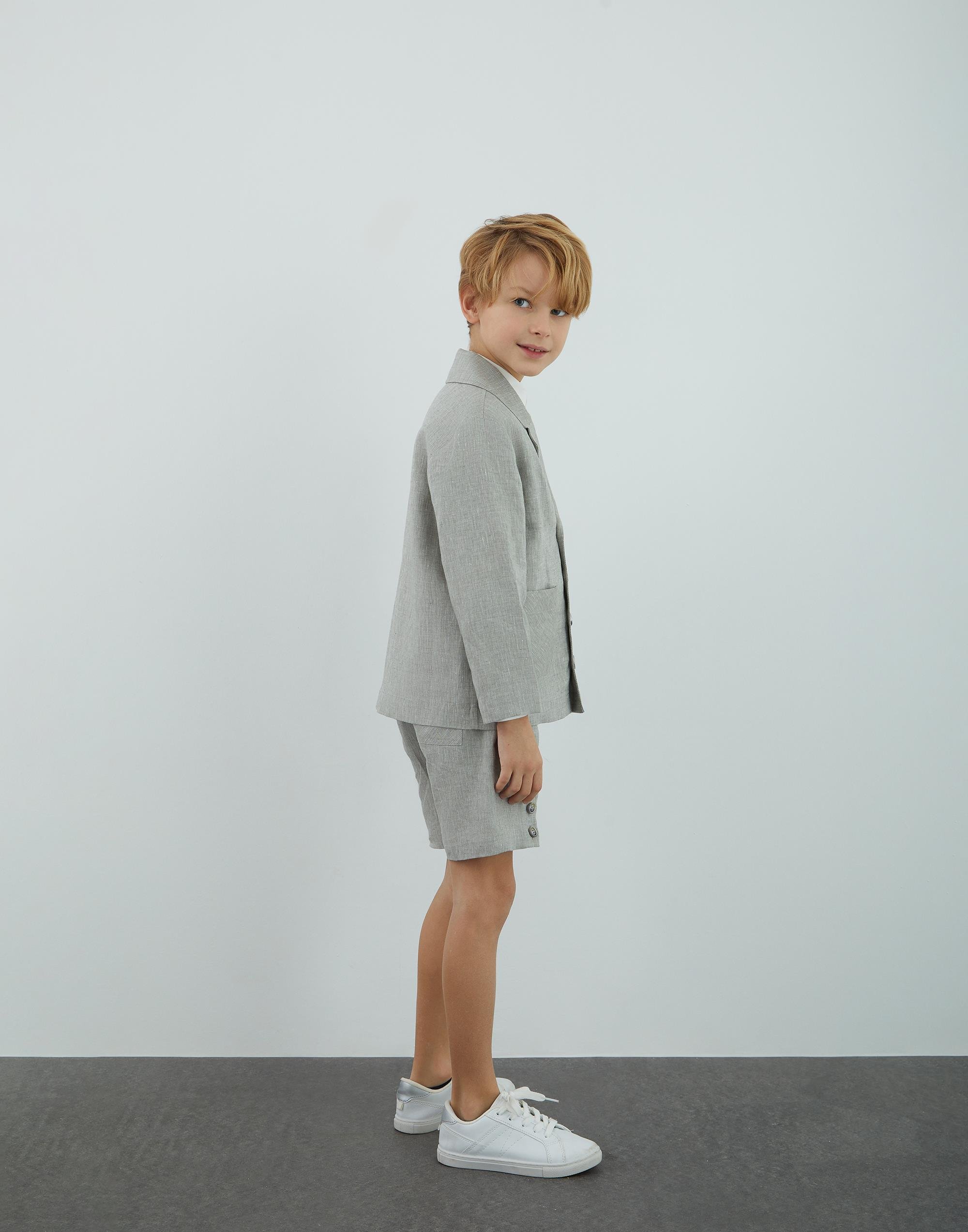 Yeşil Keten Ceket - junior, designer dresses, bachelorette, party dresses and graduation dresses.