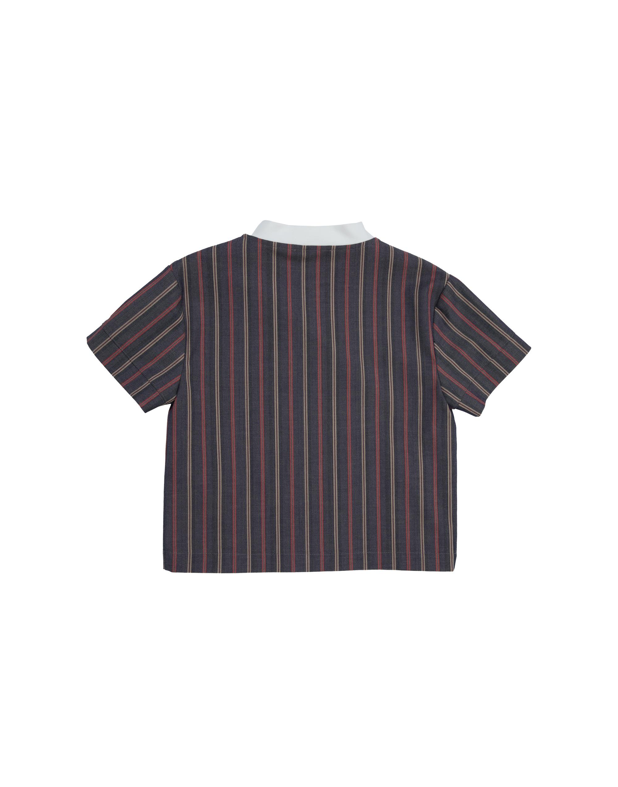 Navy Blue T-Shirt With Slit And Button Details - junior, designer dresses, bachelorette, party dresses and graduation dresses.