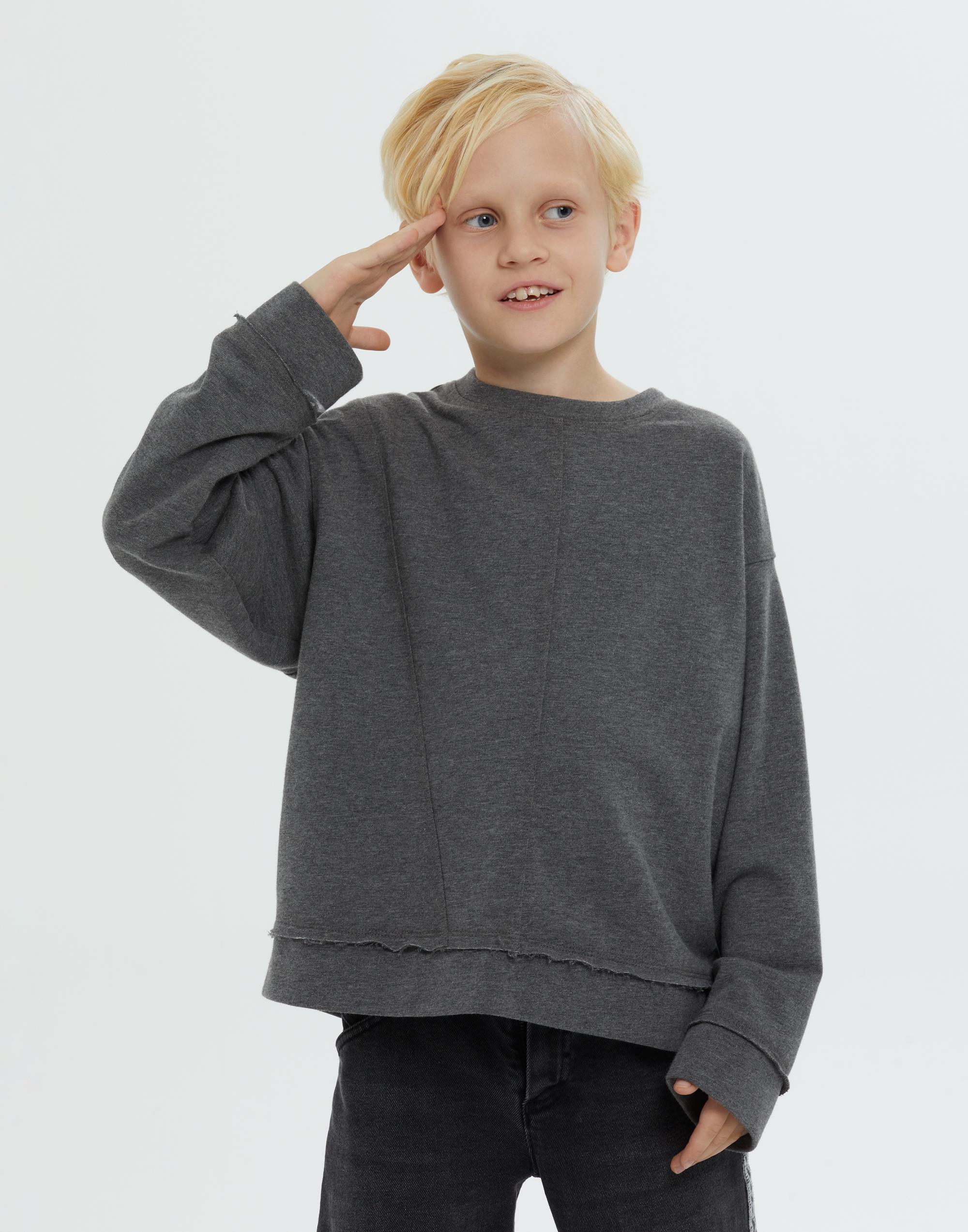 Yuvarlak Yaka Antrasit Erkek Çocuk Sweatshırt - junior, designer dresses, bachelorette, party dresses and graduation dresses.