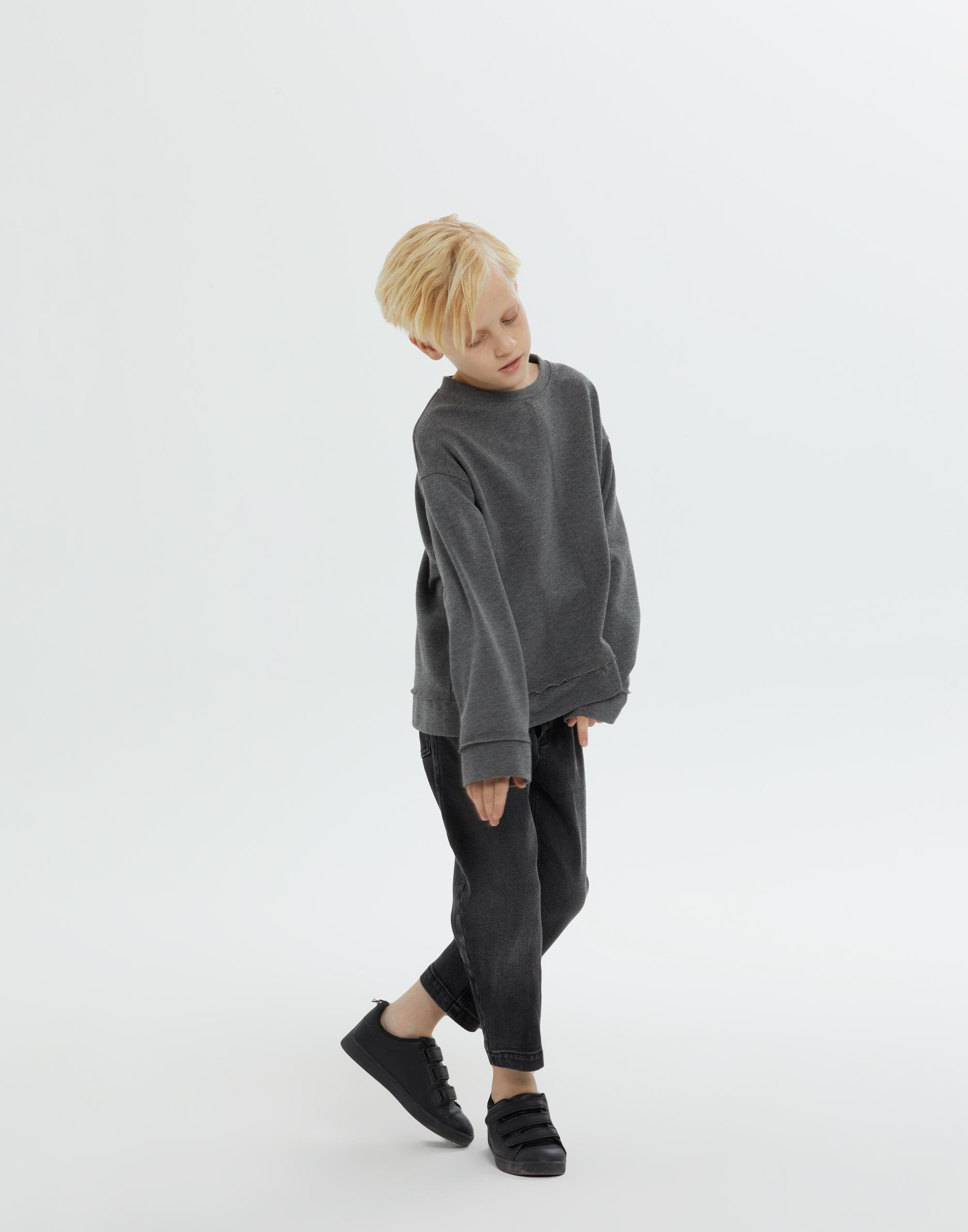 Yuvarlak Yaka Antrasit Erkek Çocuk Sweatshırt - junior, designer dresses, bachelorette, party dresses and graduation dresses.