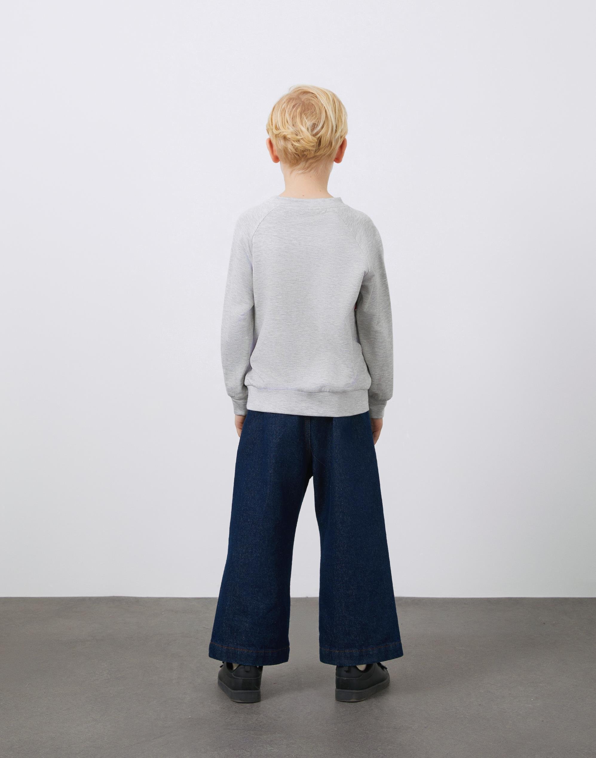 Yuvarlak Yaka Baskı Ve Şerit Detaylı Erkek Çocuk Sweatshirt - junior, designer dresses, bachelorette, party dresses and graduation dresses.