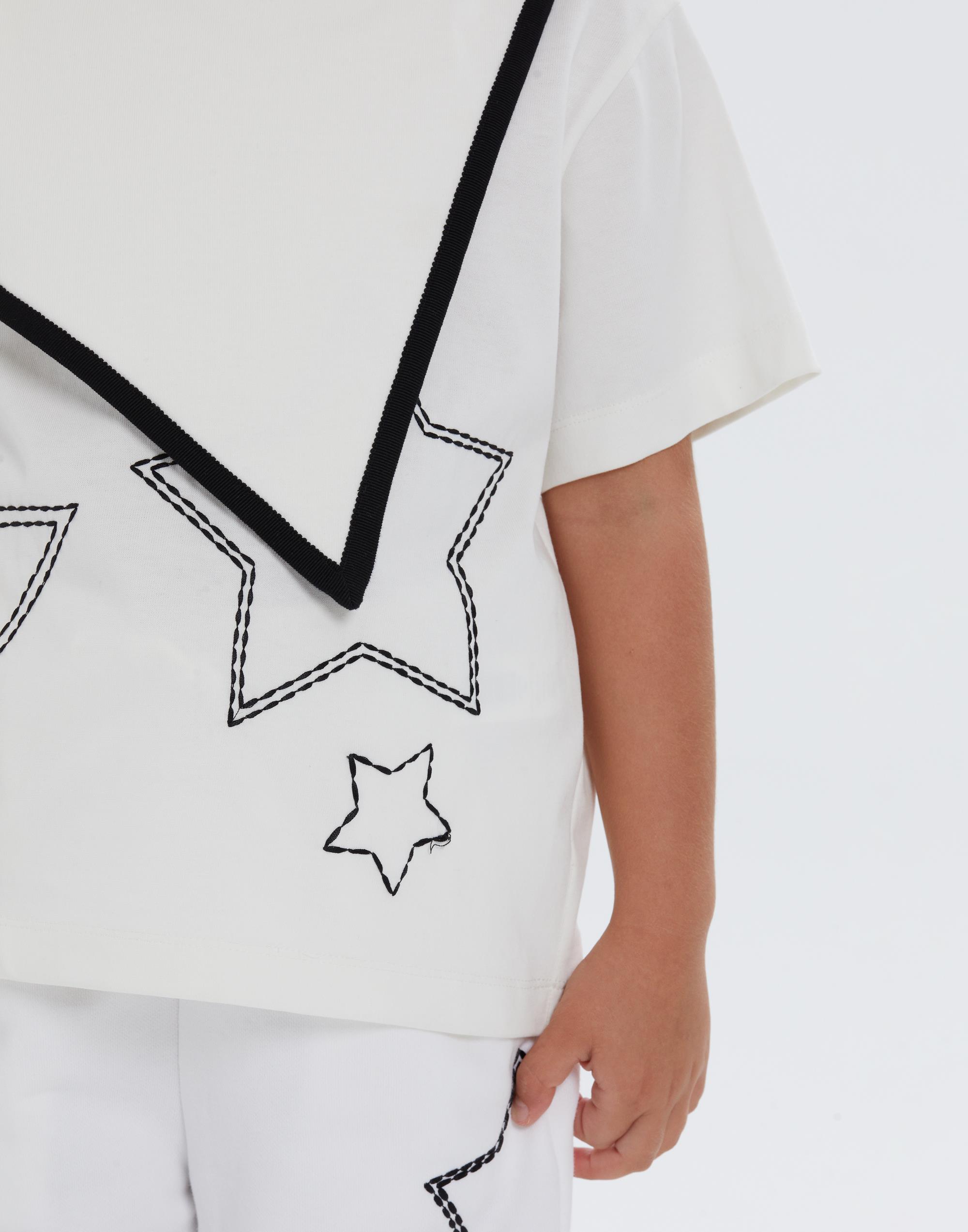 Yuvarlak Yakalı Ön Asimetrik Aller Parçalı Ekru Kız Çocuk TShırt - junior, designer dresses, bachelorette, party dresses and graduation dresses.