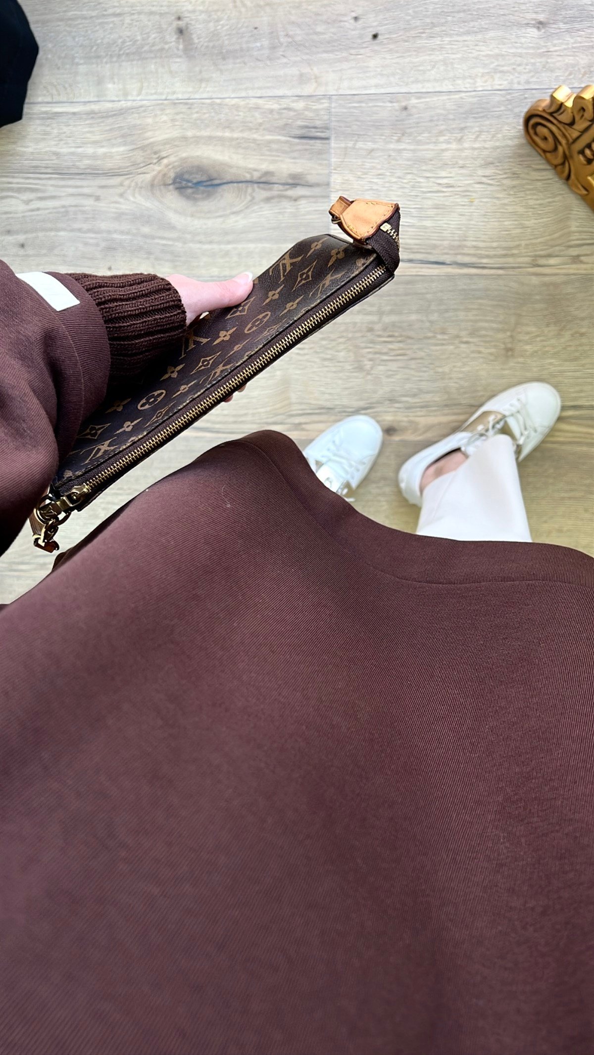 Acı Kahve - Fitilli Boğazlı Sweatshirt