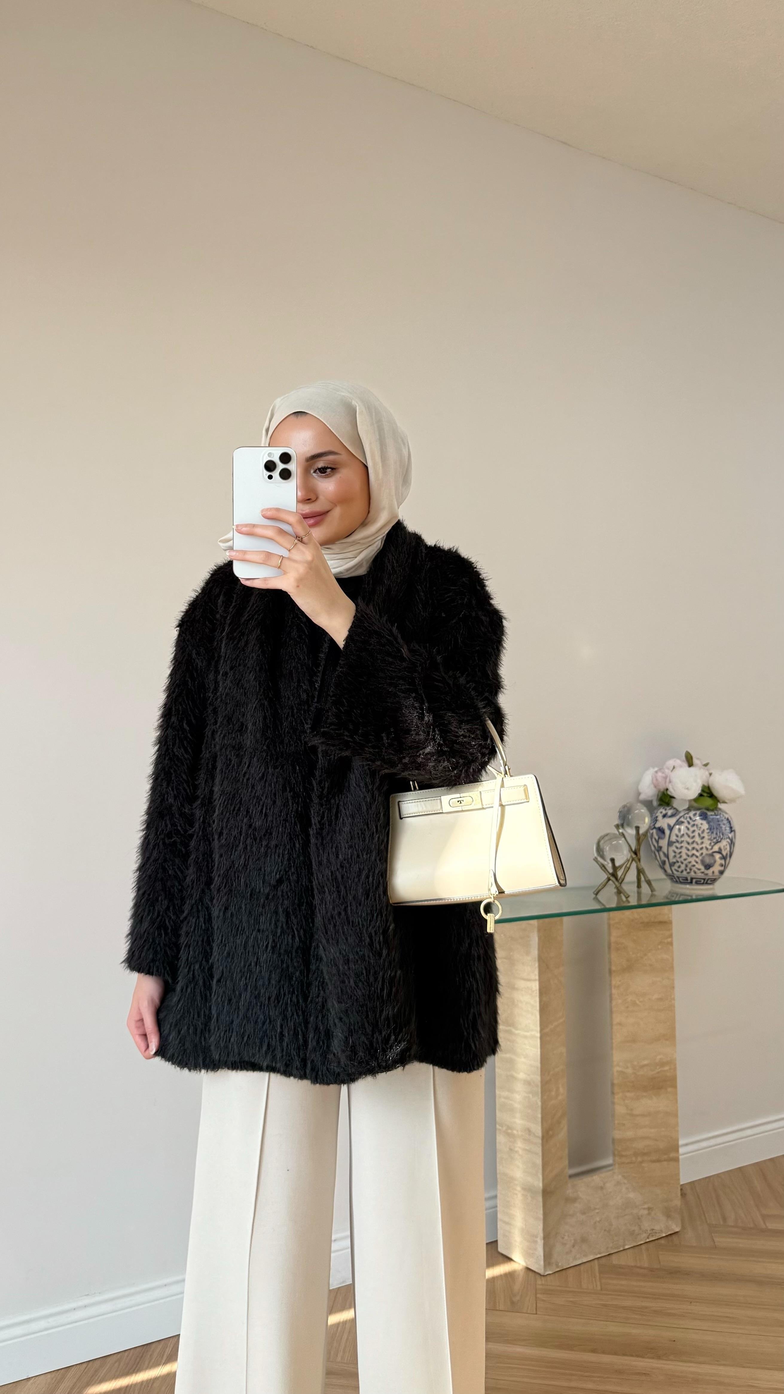 Atkılı Ceket Siyah