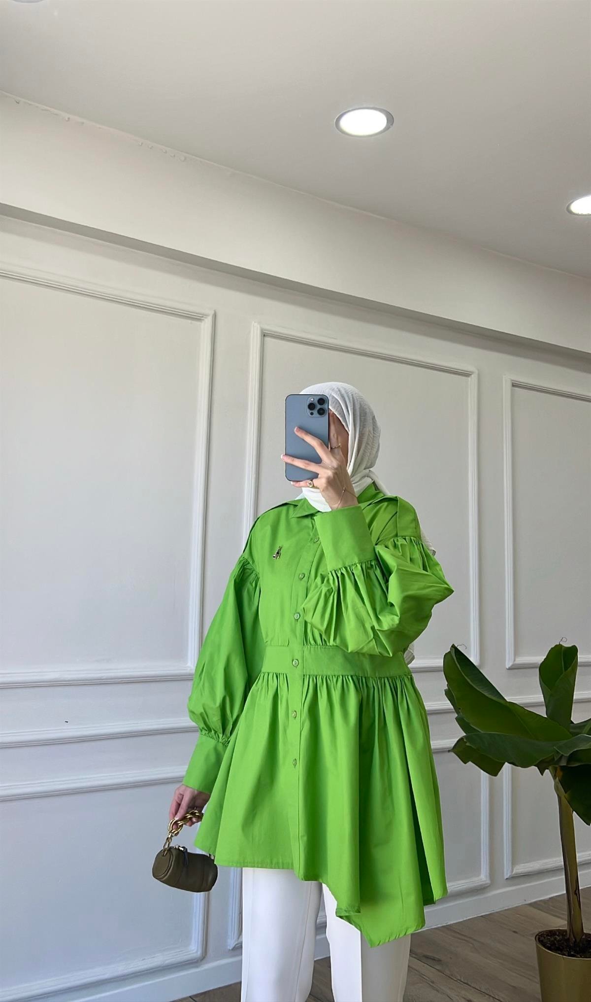 Benetton - Asimetrik Gömlek 