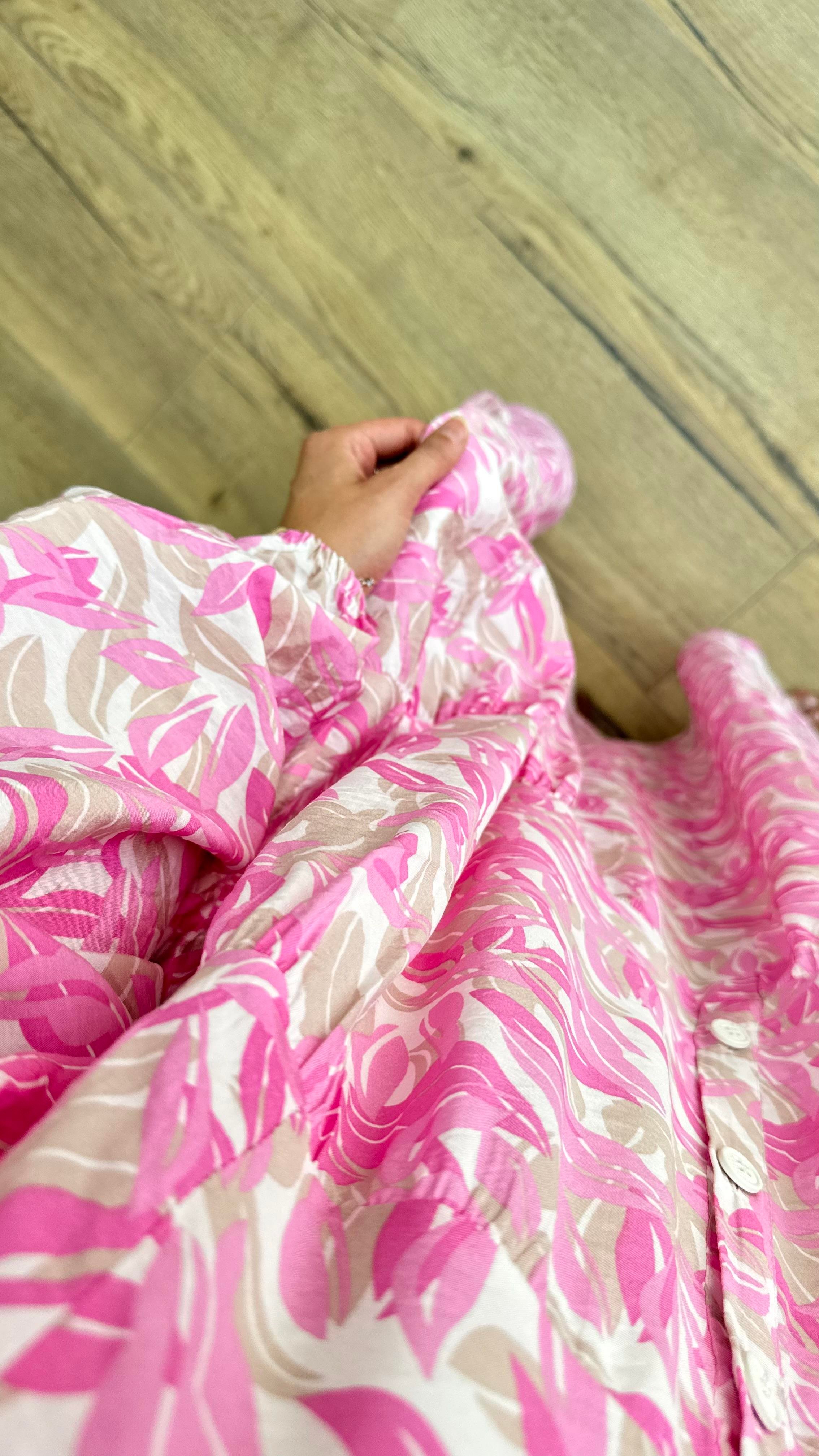 Berry Elbise Pembe 