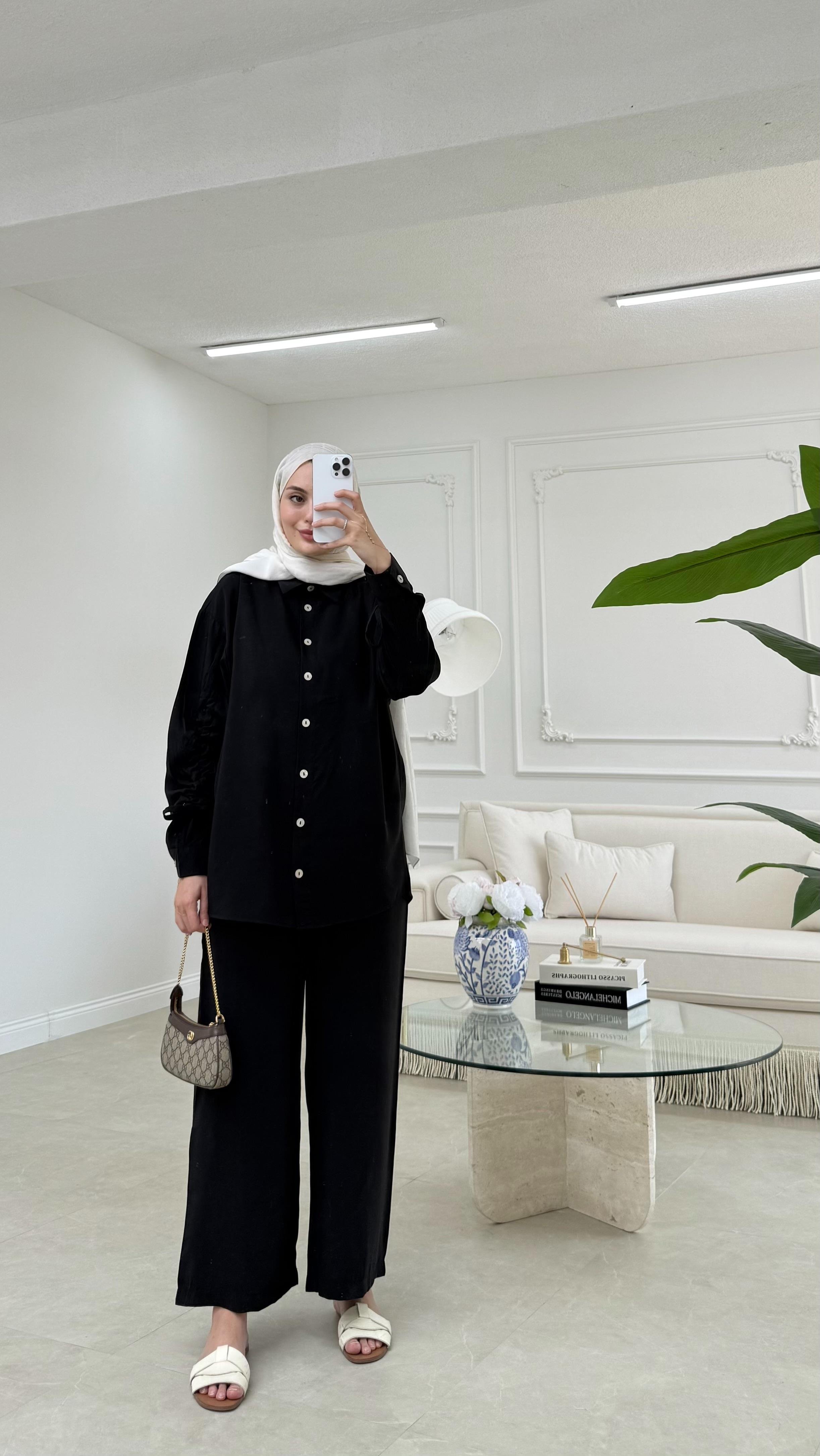 Flora Takım Siyah