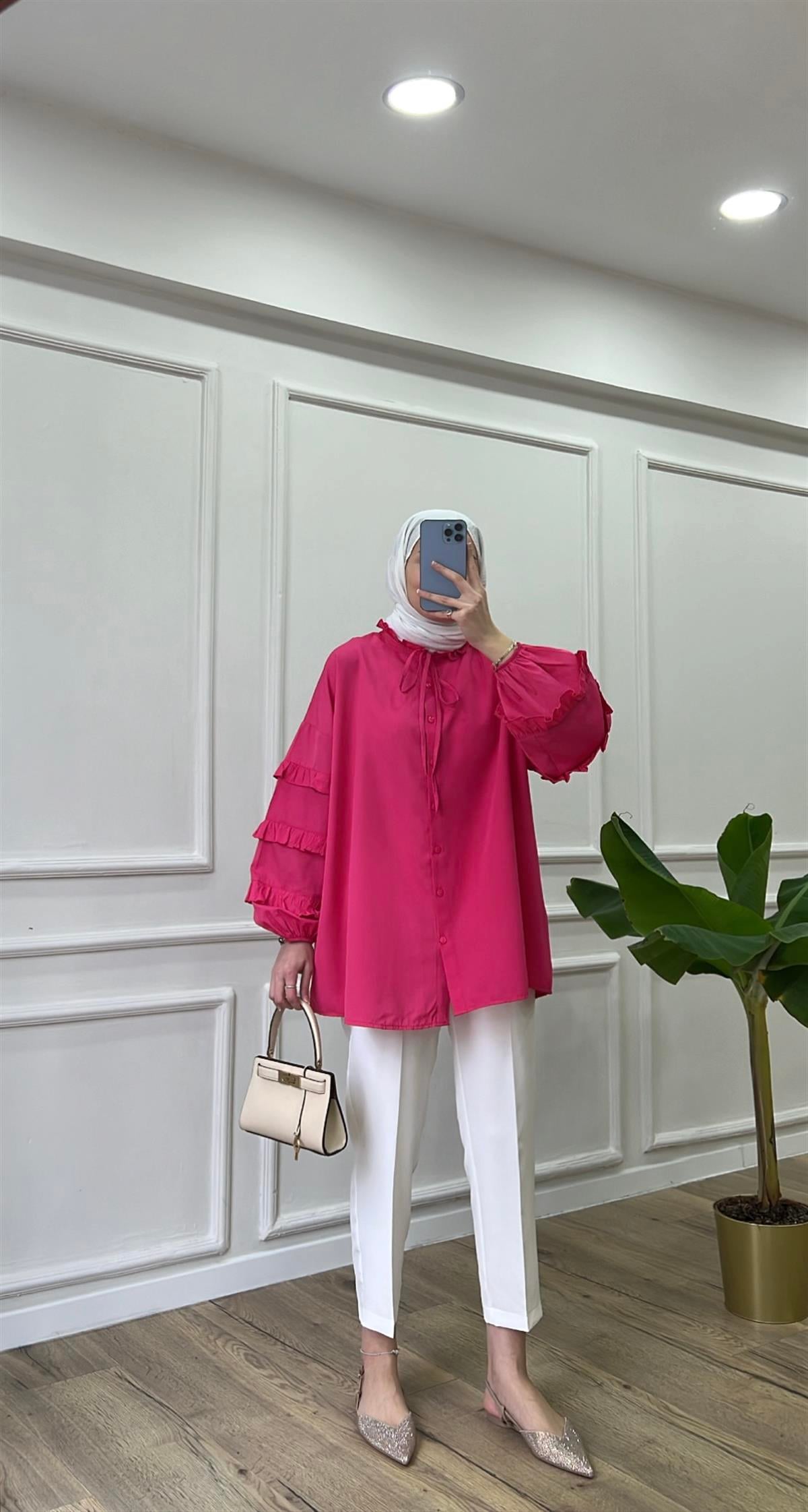 Freya Gömlek - Fuşya