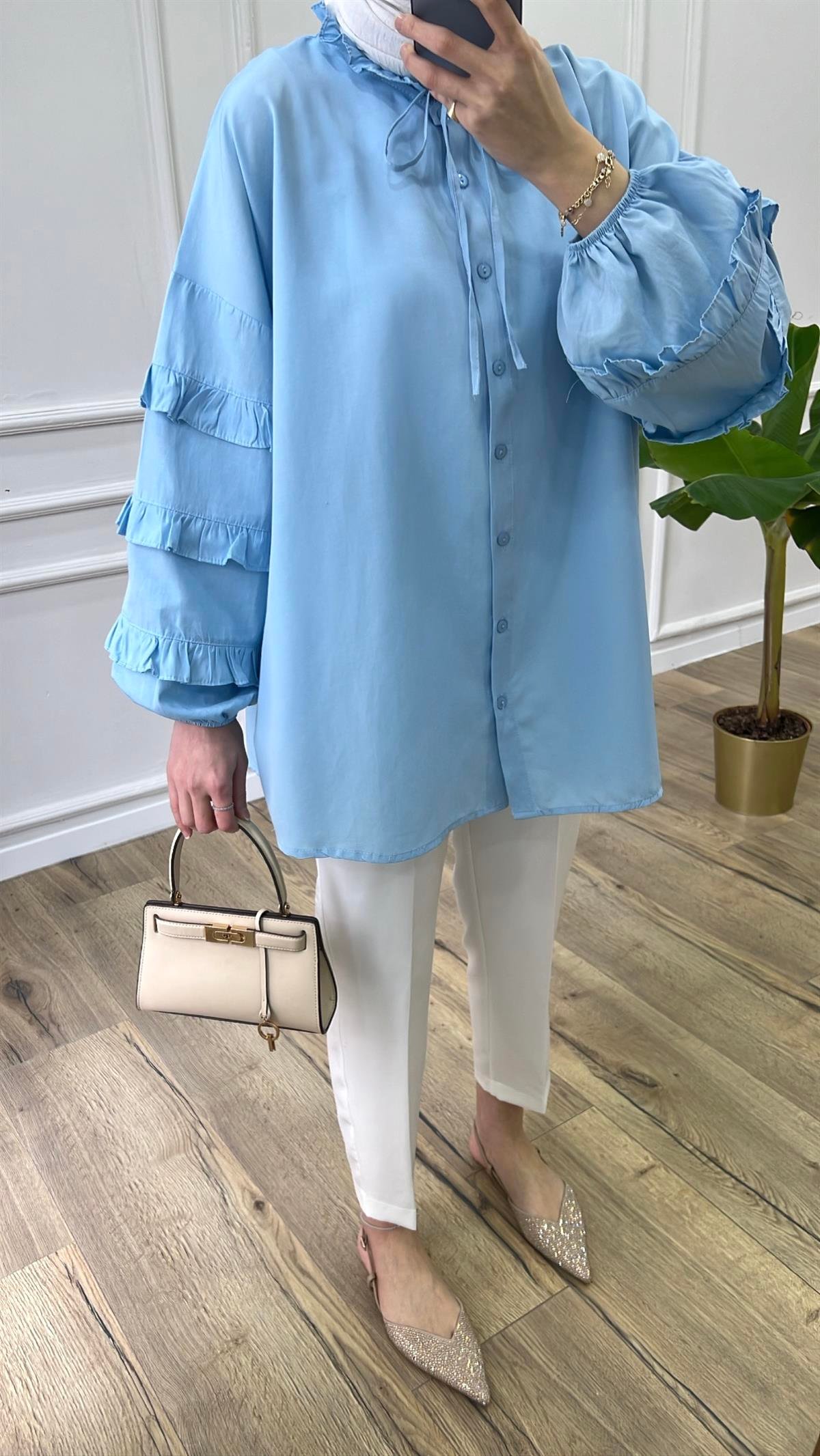 Freya Gömlek - Mavi