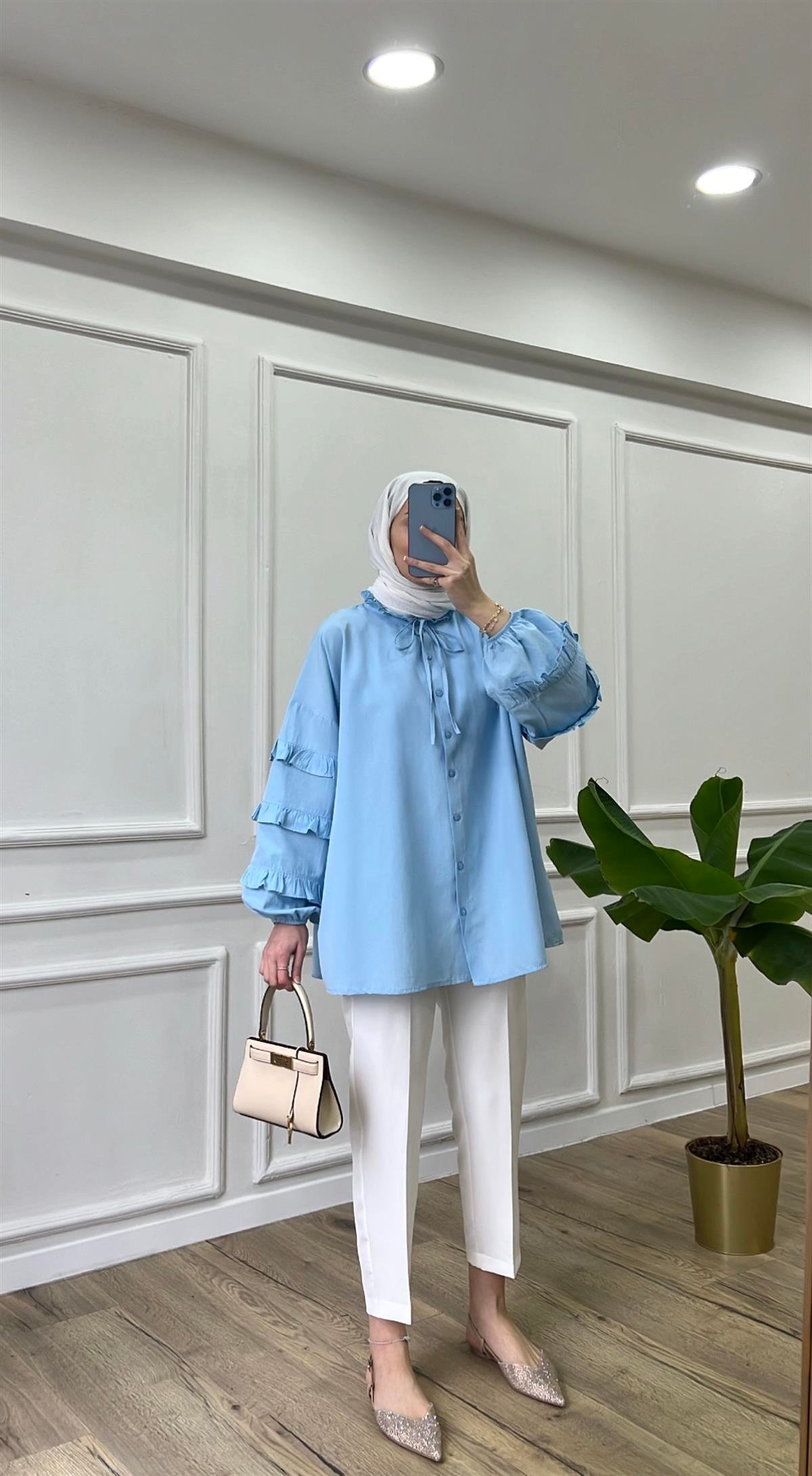 Freya Gömlek - Mavi