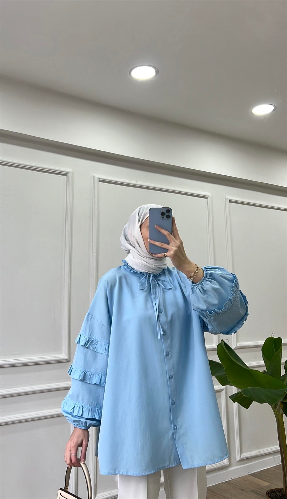 Freya Gömlek - Mavi