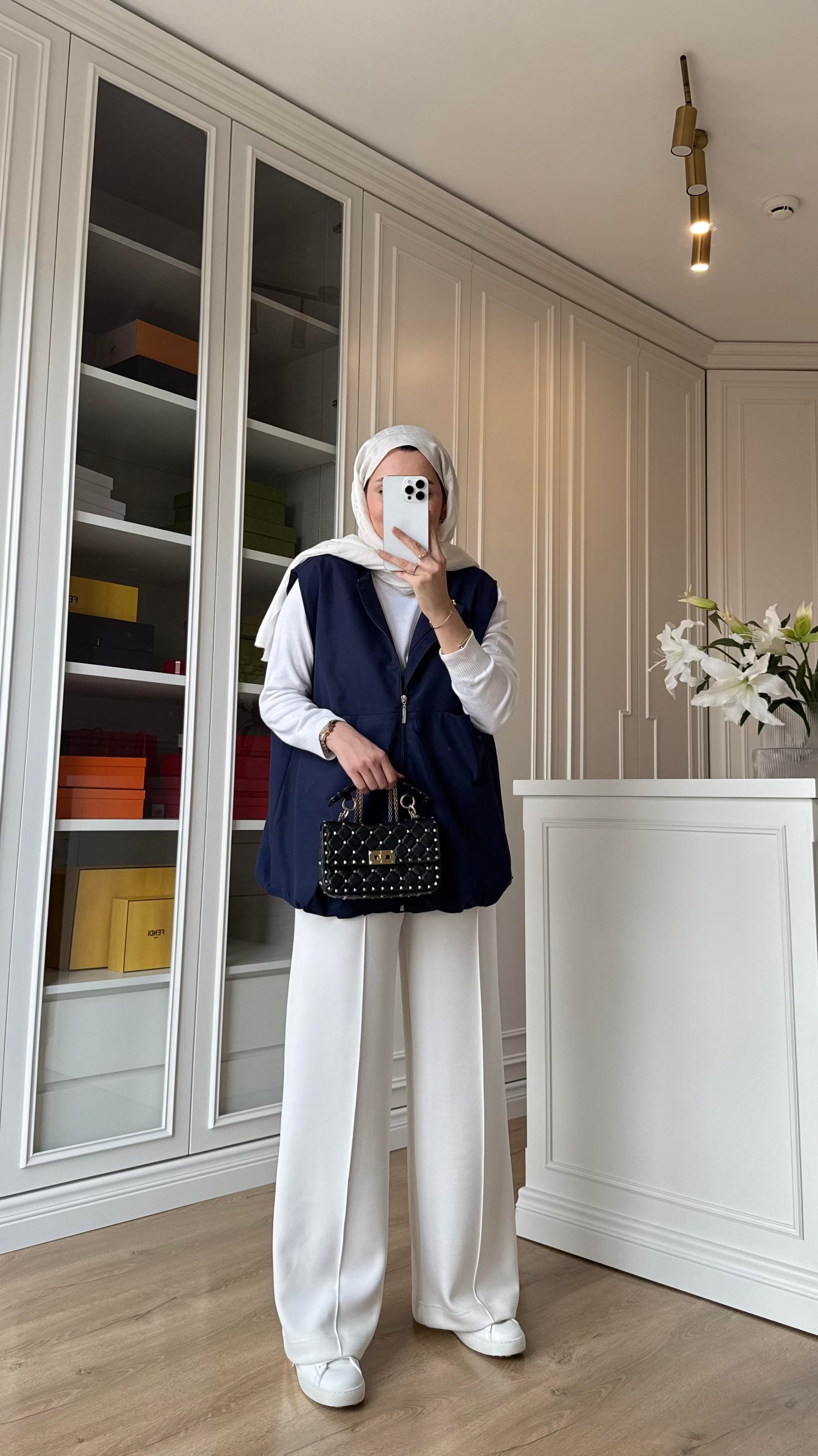 Gabardin Yelek Lacivert
