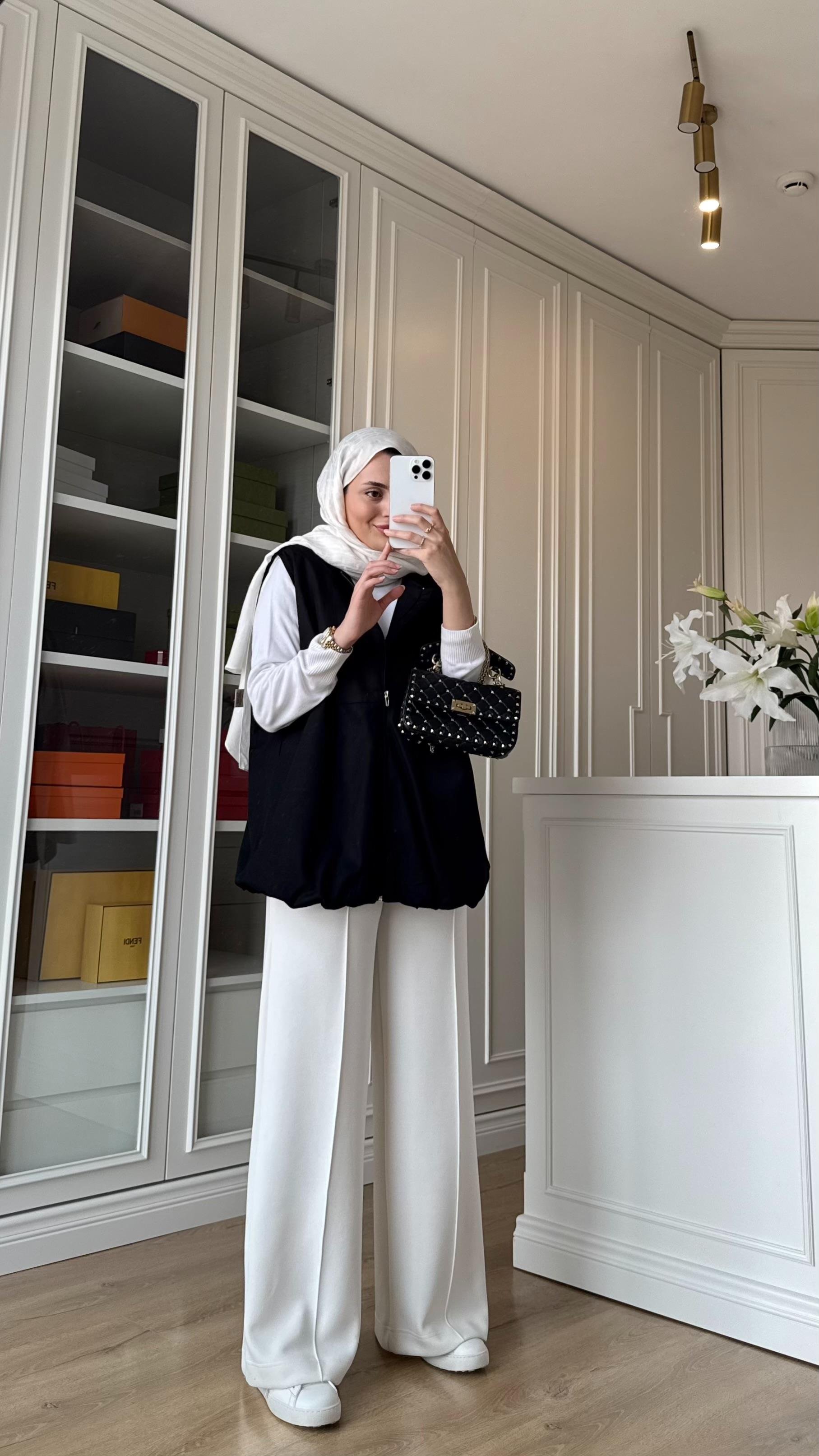 Gabardin Yelek Siyah